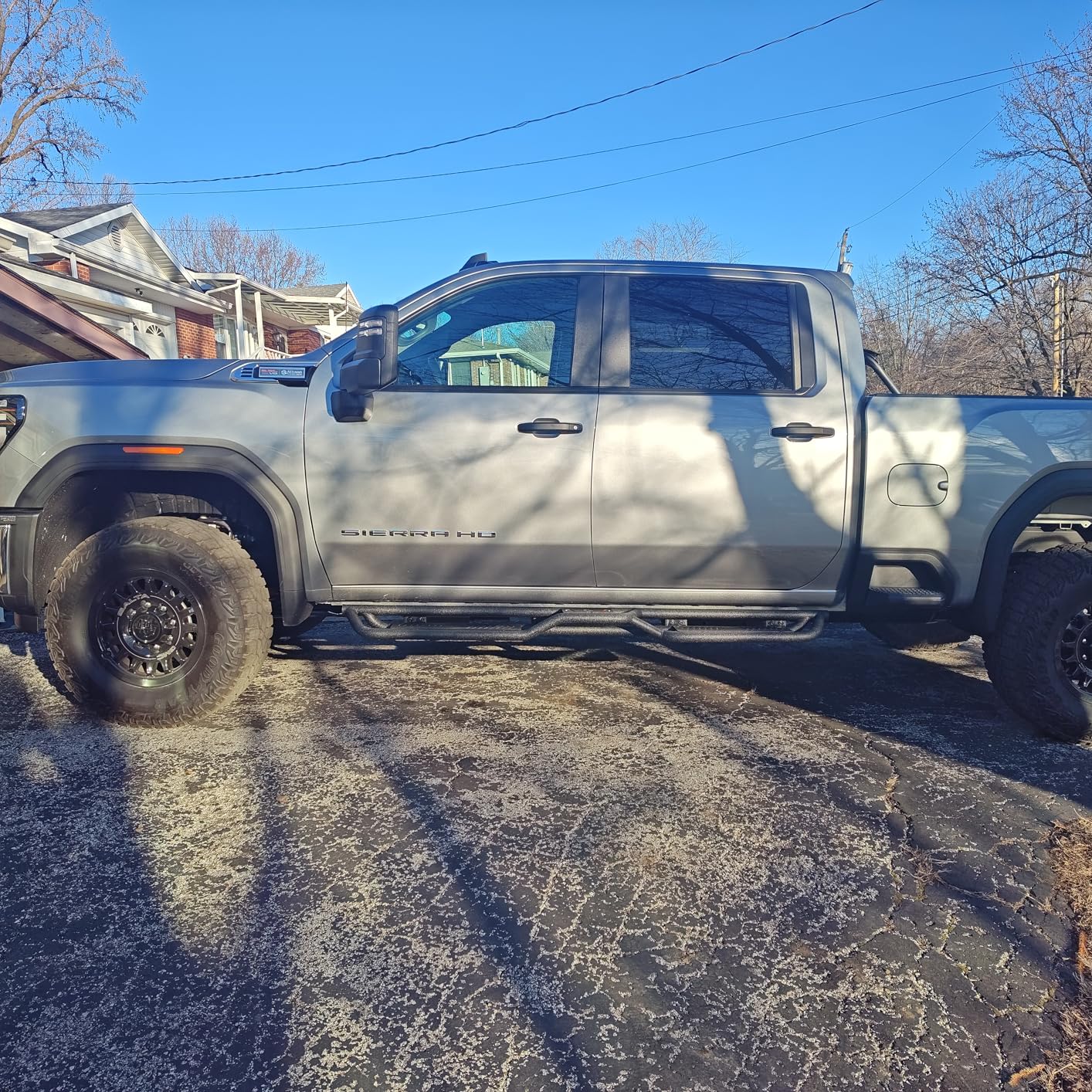 YZONA Crew Cab Running Boards Side Steps Compatible with 2019-2026 Chevy Silverado & GMC Sierra 1500, 2020-2026 Chevrolet Silverado/GMC Sierra 2500 HD 3500 HD CrewCab (Excl 2019 1500 LD/Limited) customer photo 2