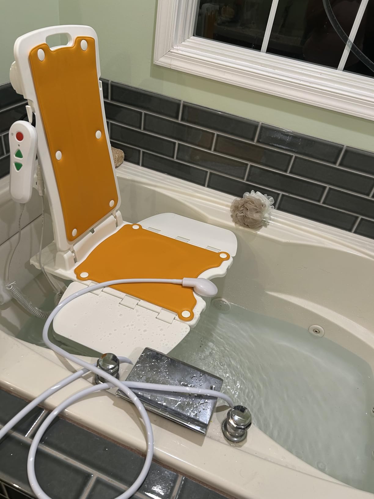 Electric Chair Lift, FSA & HSA Eligible, Up to 20inch Floor Lift for Elderly Falls, IP68 Waterproof Bath Tub Lift for Seniors, Up to 300lbs Lift Chair, for Home Floor Bathtub, 2nd Gen Version customer photo 1