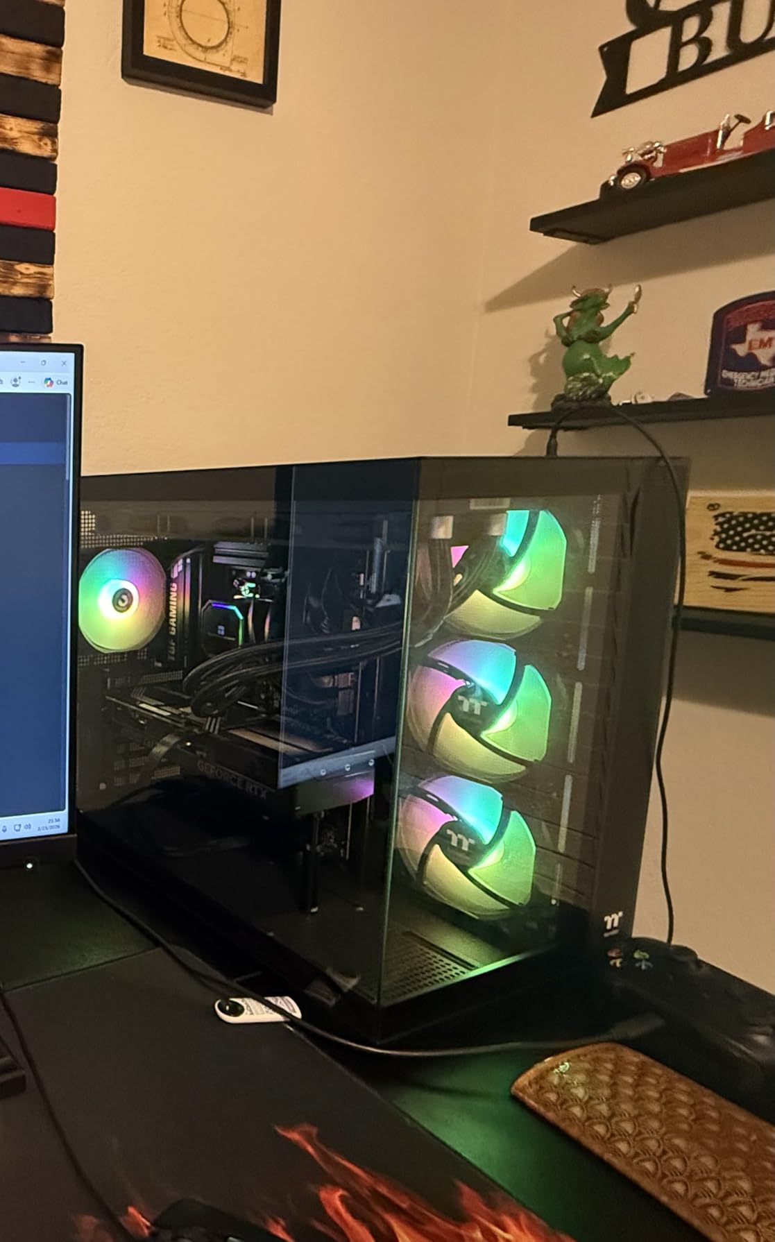 Thermaltake View 380 TG ARGB Black ATX Case; 4x120mm ARGB Fans Included; Supports Hidden-Connector Motherboard; Front & Side Dual Tempered Glass Panel; CA-1Z2-00M1WN-00; 3 Year Warranty customer photo 1
