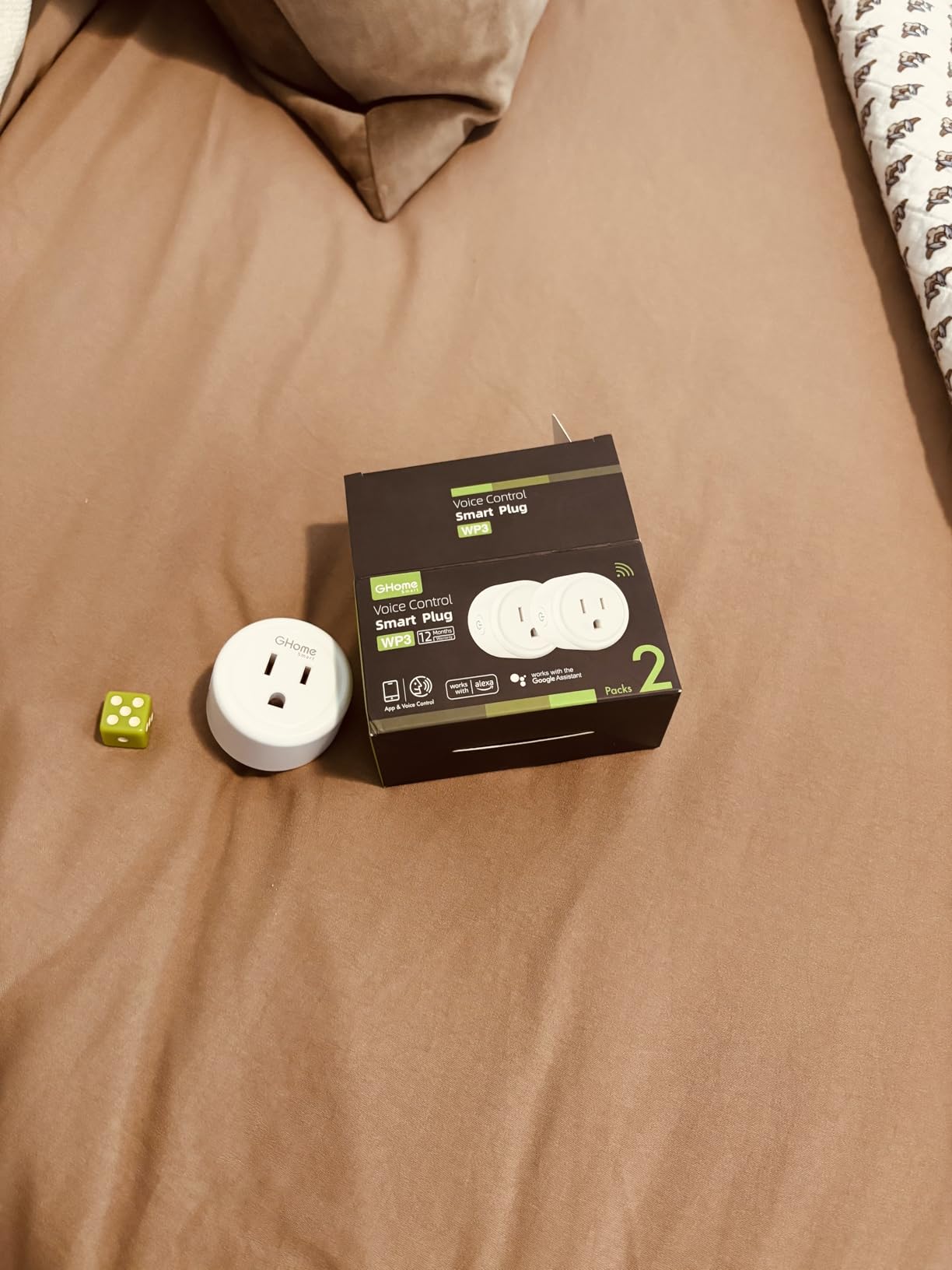 GHome Smart Plug, WiFi Smart Plugs Compatible with Alexa and Google Home, Smart Outlet Timer with APP Remote Control, 2.4GHz Wi-Fi Only, No Hub Required, ETL FCC Listed, White customer photo 2