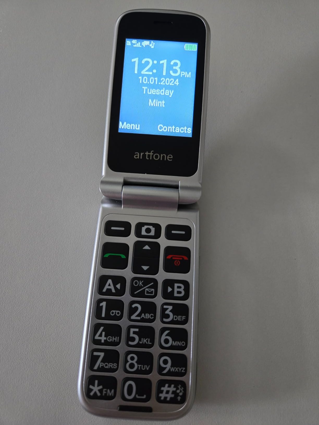 4G Volte Flip Mobile Phones Unlocked for Seniors, Big Buttons Cell Phone for Elderly & Kids, Clear Sound, SOS Button, Convenient USB-C & Charging Dock, Talking Numbers G3 Grey customer photo 1