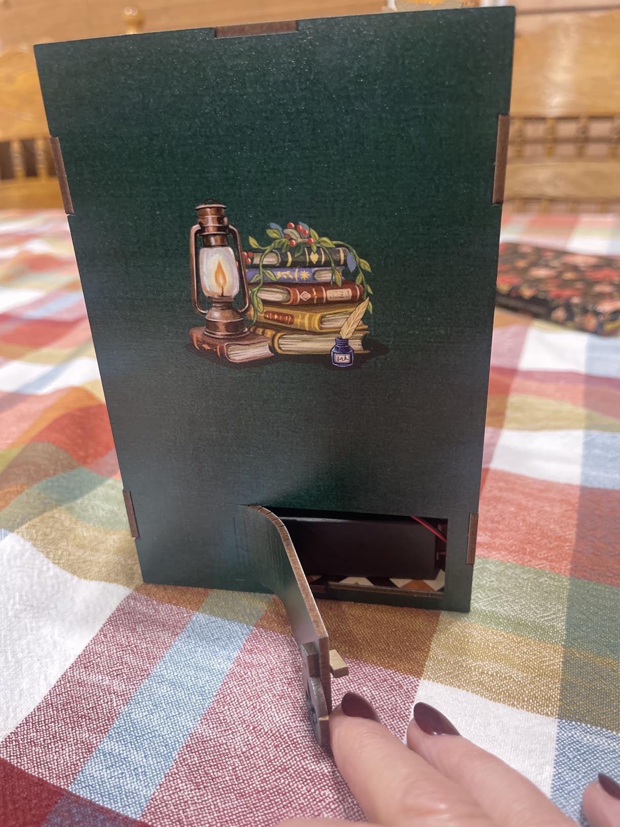 CUTEBEE Book Nook Kit - DIY Miniature House Kit for Adults, Teens and Beginners, Dollhouse Booknook Library Tiny House Bookshelf Decor 3D Wooden Puzzle, Gifts for Family, Friends (Owl Bookstore) customer photo 2
