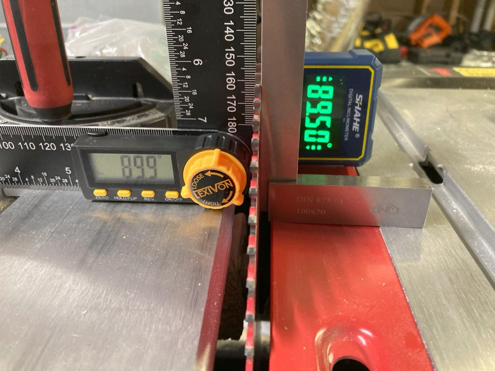 LEXIVON Aluminum Digital Angle Finder Gauge, 5-inch/130mm Multi-Purpose Protractor, Includes XL Display and Rugged Zippered Pouch (LX-DAF5) customer photo 2
