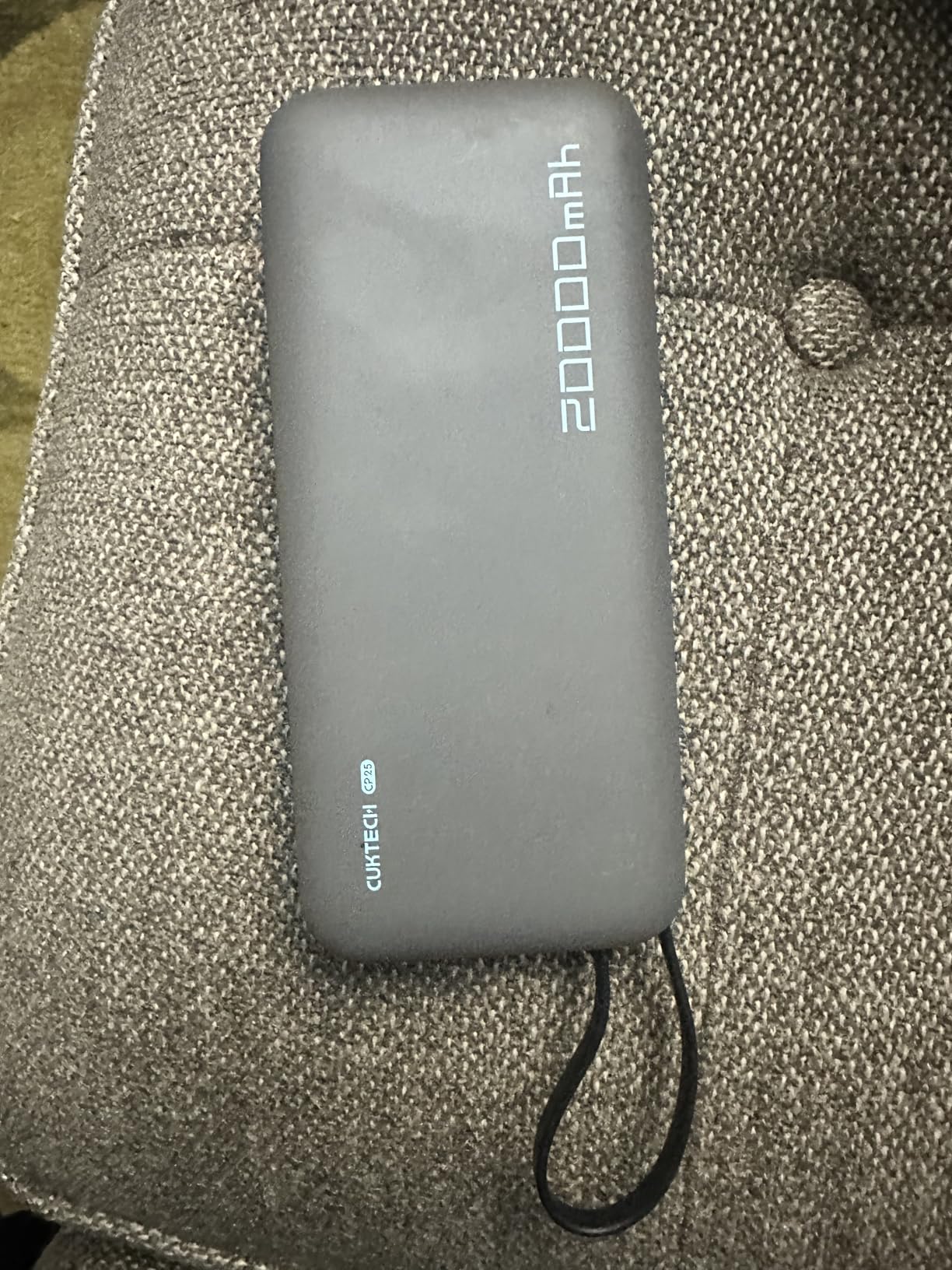 CUKTECH 45W Power Bank 20000mAh, Portable Travel Charger Built-in USB C Cable, Fast Charging Battery Pack for iPhone 16/15/14/13, iPad, Samsung Galaxy, Google Pixel, Android and More customer photo 2