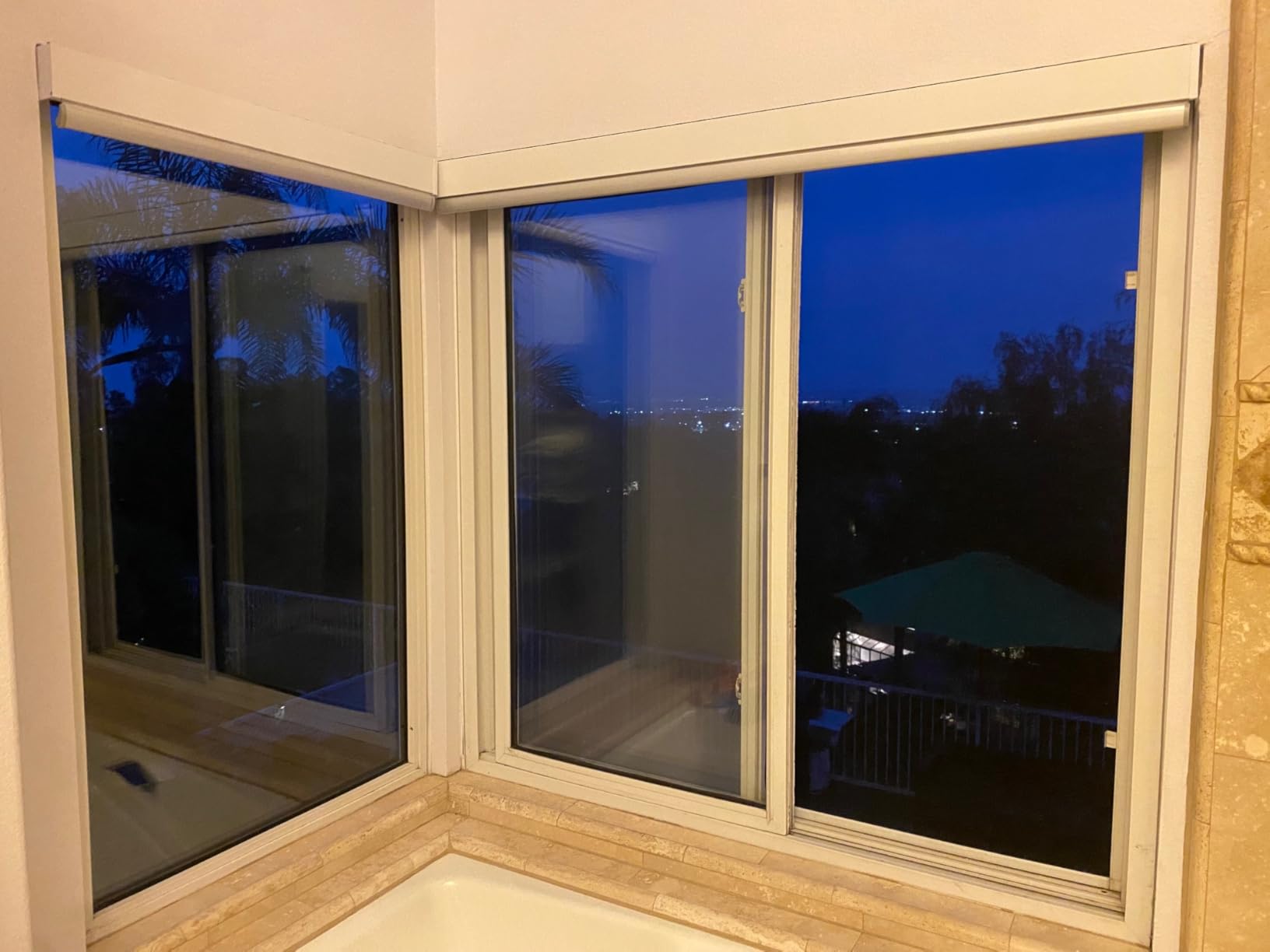 Bringnox Motorized Blinds with Remote,100% Blackout Smart Roller Blinds Compatible with Google Home and Alexa Via HUB,and Motorized Window Blinds Customized for Sliding Doors and Living Rooms customer photo 2