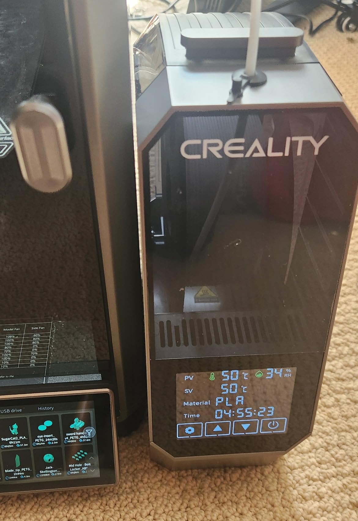 Creality K1C 3D Printer, 600mm/s Fast Speed Auto Leveling 3D Printers with AI Camera for 300°C Printing, Switchable Silent Mode Reliable Carbon Fiber 3D Printing 220 * 220 * 250mm customer photo 1