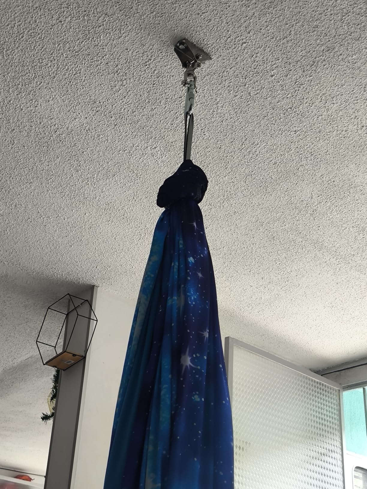 OUTREE Sensory Swing for Kids, Double Layer Therapy Hammock, Indoor Swing with 360° Swivel Hanger Kit and Adjustable Straps, Autism Sensory Product for Autism, ADHD or SPD (Pink Starry-Sky Printed) customer photo 1
