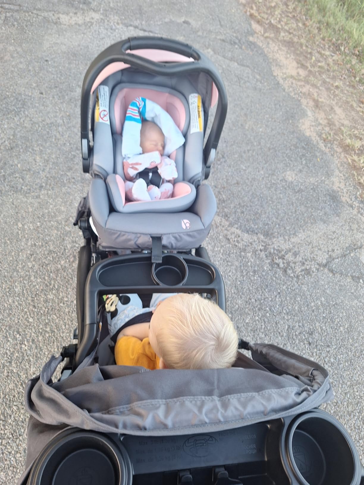 Baby Trend Sit N' Stand Double 2.0 Stroller, Dash Black customer photo 2