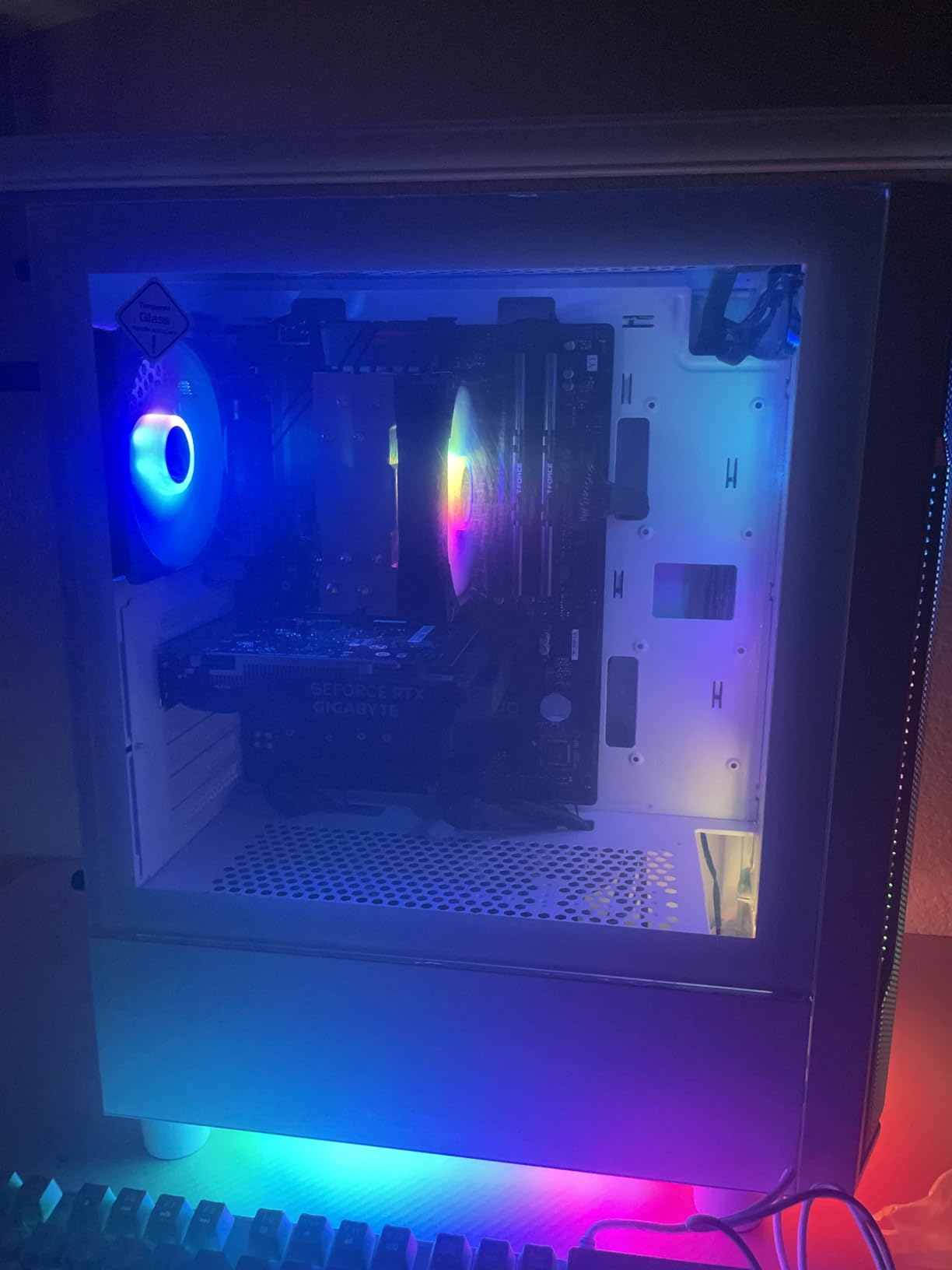 Skytech Archangel Gaming PC Desktop, Ryzen 5 5500 3.6 GHz (4.2GHz Turbo Boost), NVIDIA RTX 3050 (6GB) 6GB GDDR6, 1TB SSD, 16GB DDR4 RAM 3200, 650W Gold PSU, Wi-Fi, Win 11 Home customer photo 2