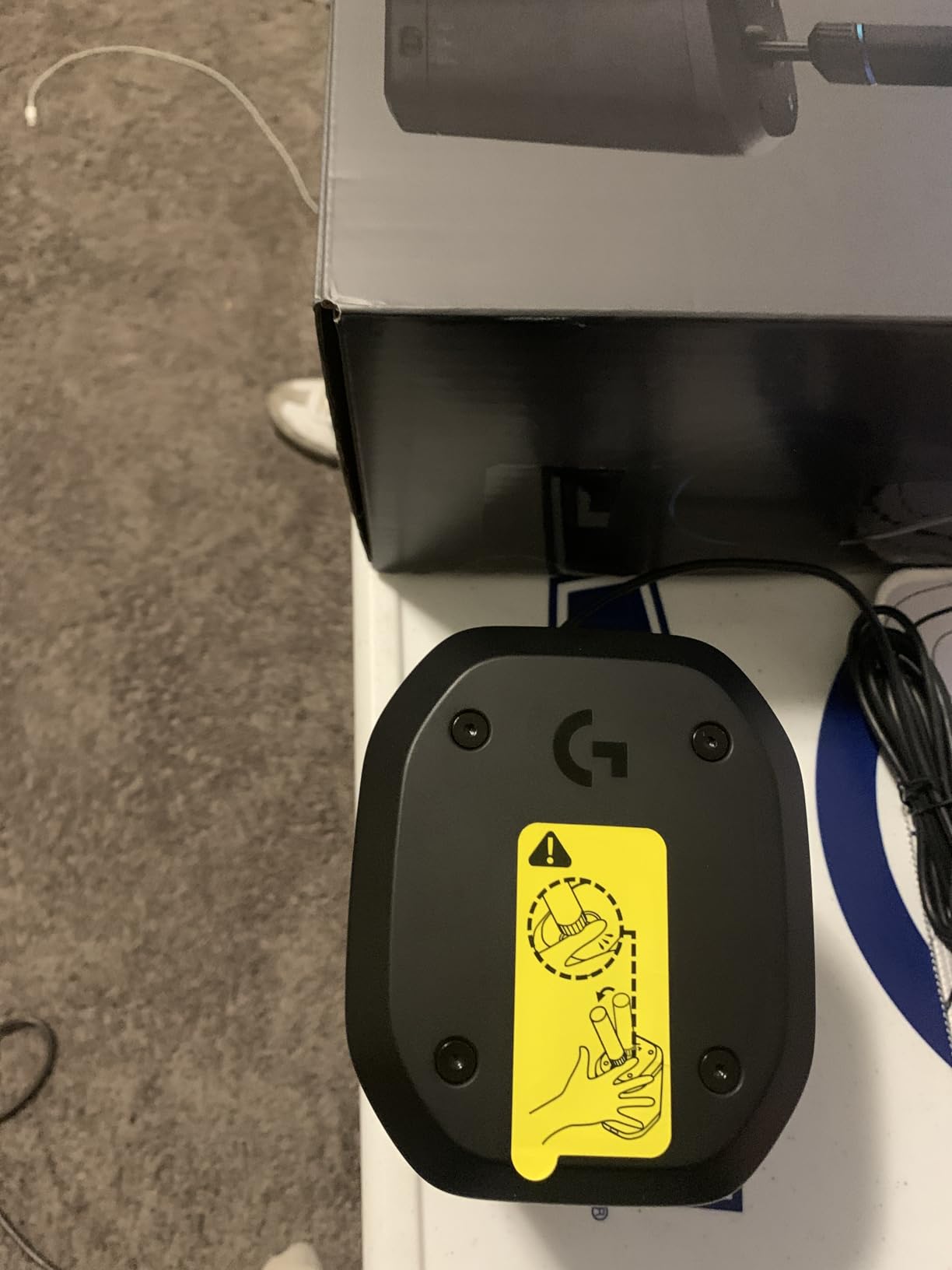 Logitech G RS Shifter & Handbrake with easy mode switching, height-adjustable handle, & included table clamp for RS & PRO Series customer photo 1