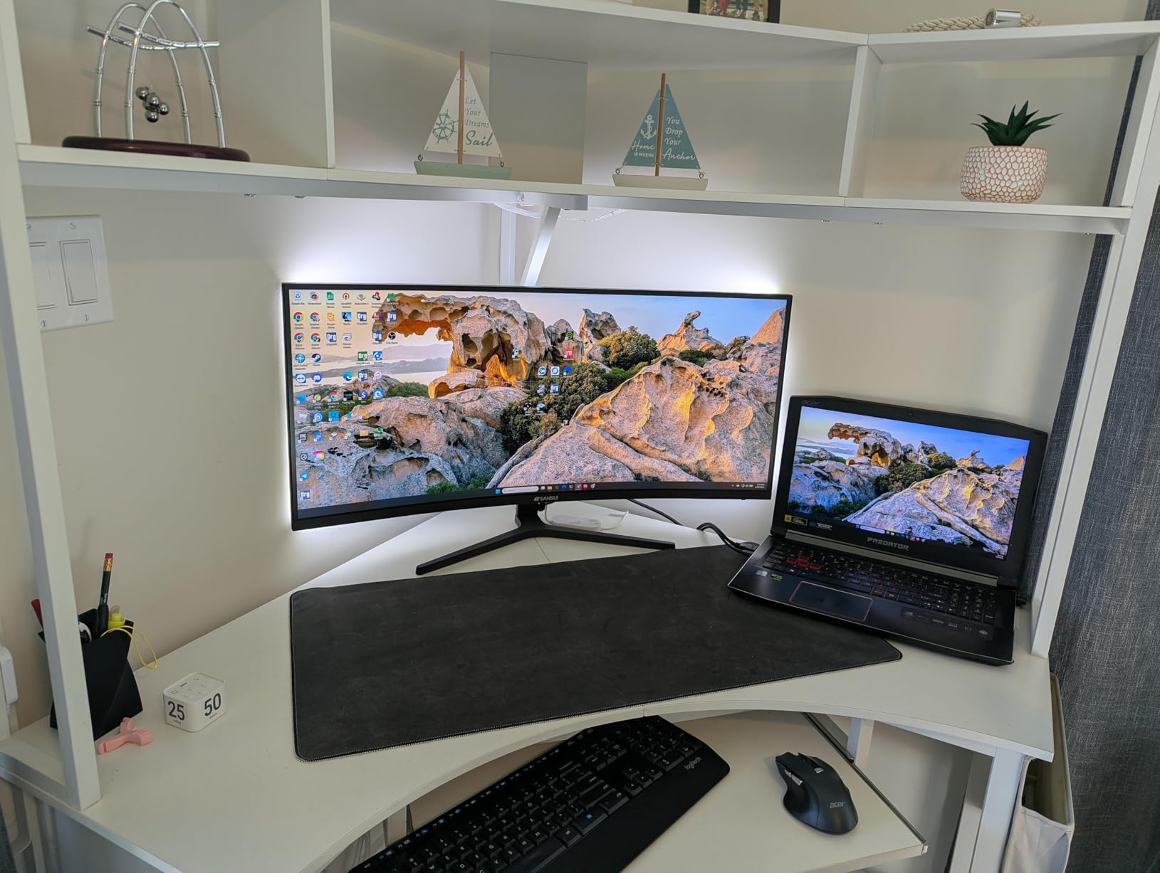 SANSUI Curved Monitor 27 inch 120Hz USB Type-C Computer Monitor with Speakers Built in FHD 1080p HDR 110% sRGB 1500R VESA Compatible,for Tablet,Desktop,Laptop and PC Work Gaming customer photo 1
