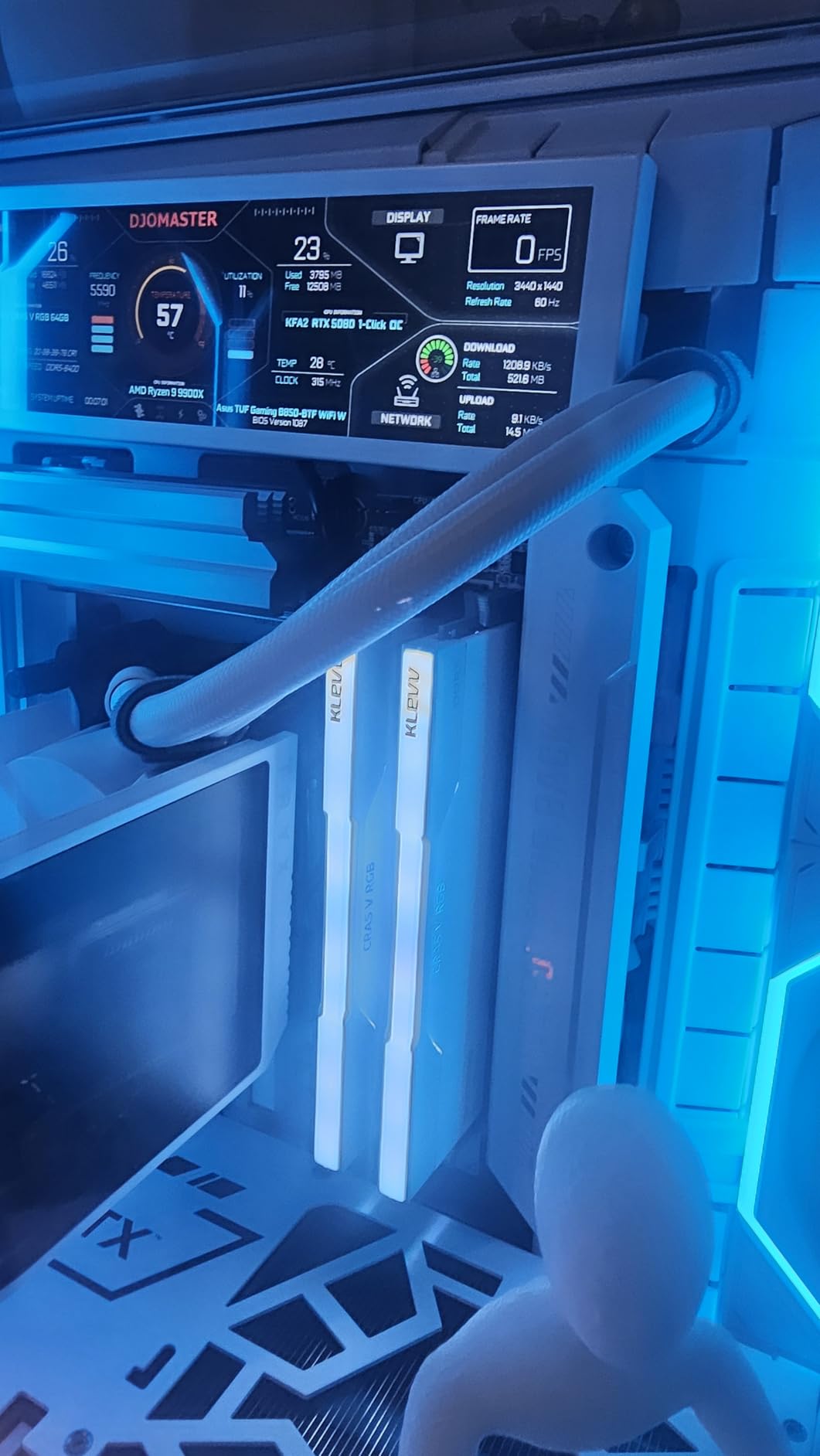 KLEVV CRAS V RGB DDR5 48GB (2x24GB) 6400MHz CL32 SK Hynix A-Die 1.35V Gaming Desktop Ram Memory XMP 3.0 / AMD Expo Ready - Black (KD5KGUD80-64A320G) customer photo 2