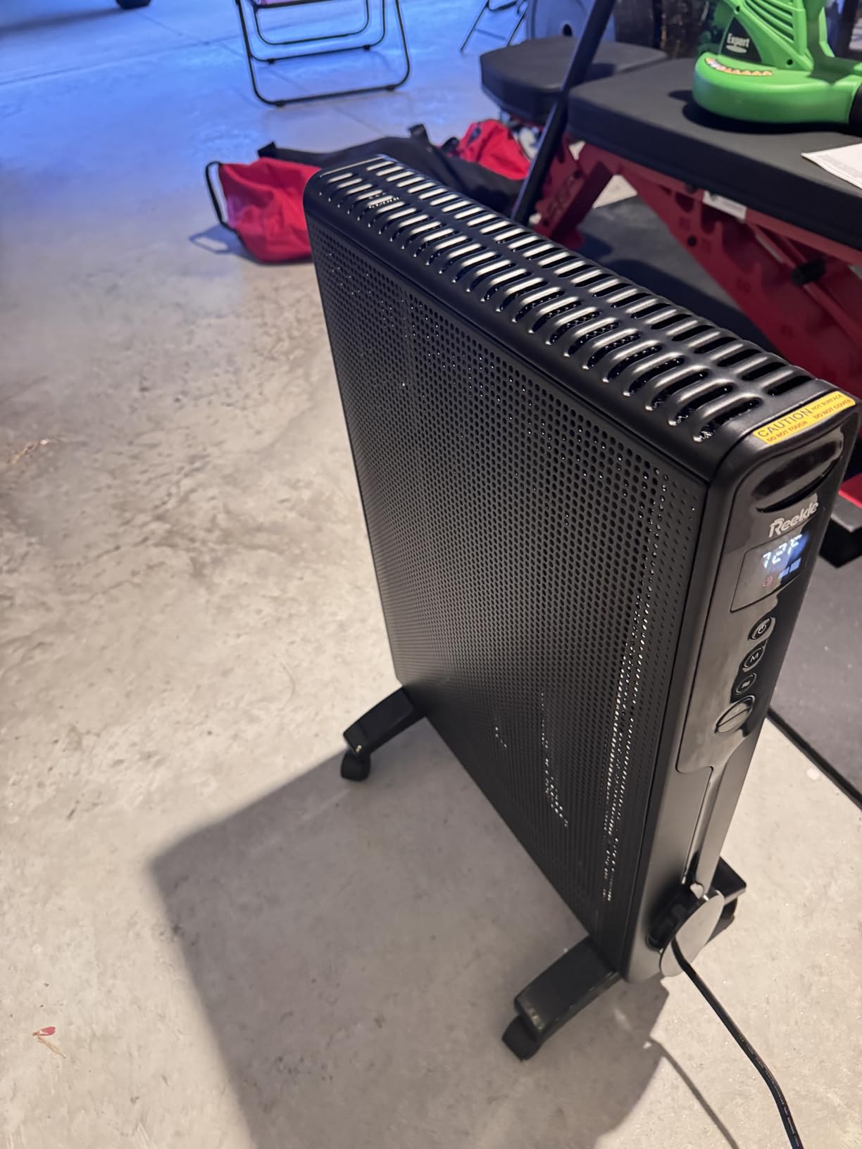 Reekie Convection Panel Space Heater, 1500W Electric Mica Infrared Heaters for Indoor Use Large Room Heater with Smart Thermostat, Remote, 24h Timer, Quite Whole Room Heater for Bedroom Office Garage customer photo 1