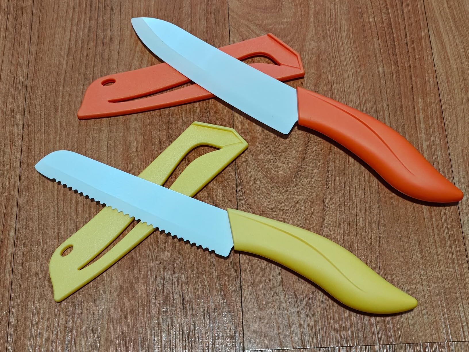 Ceramic Knife Set 6 Piece Ceramic Knives Colored with Cover Kitchen Knife Set include Peeler 3 inch Paring Knife Bread knife 6 inch Small Chef Knife customer photo 1