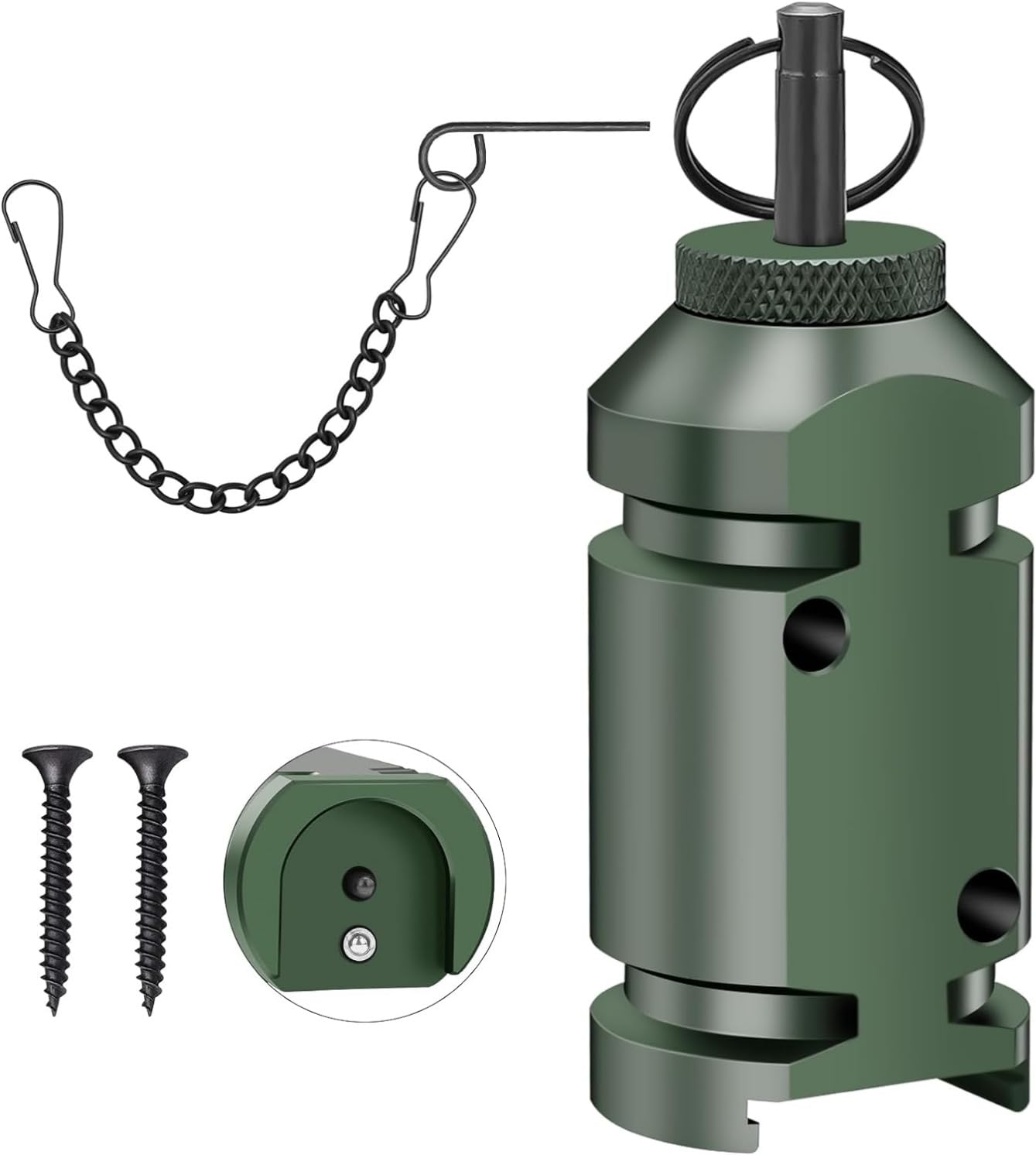 2 Pack Trip Alarm, Perimeter Trip Alarm, 12 Gauge Camping Trip Wire Alarm Device with 4pcs Screws& Extension Chain, Early Warning Security System for Outdoor and Property Safety/ Bear Deterrent customer photo 1