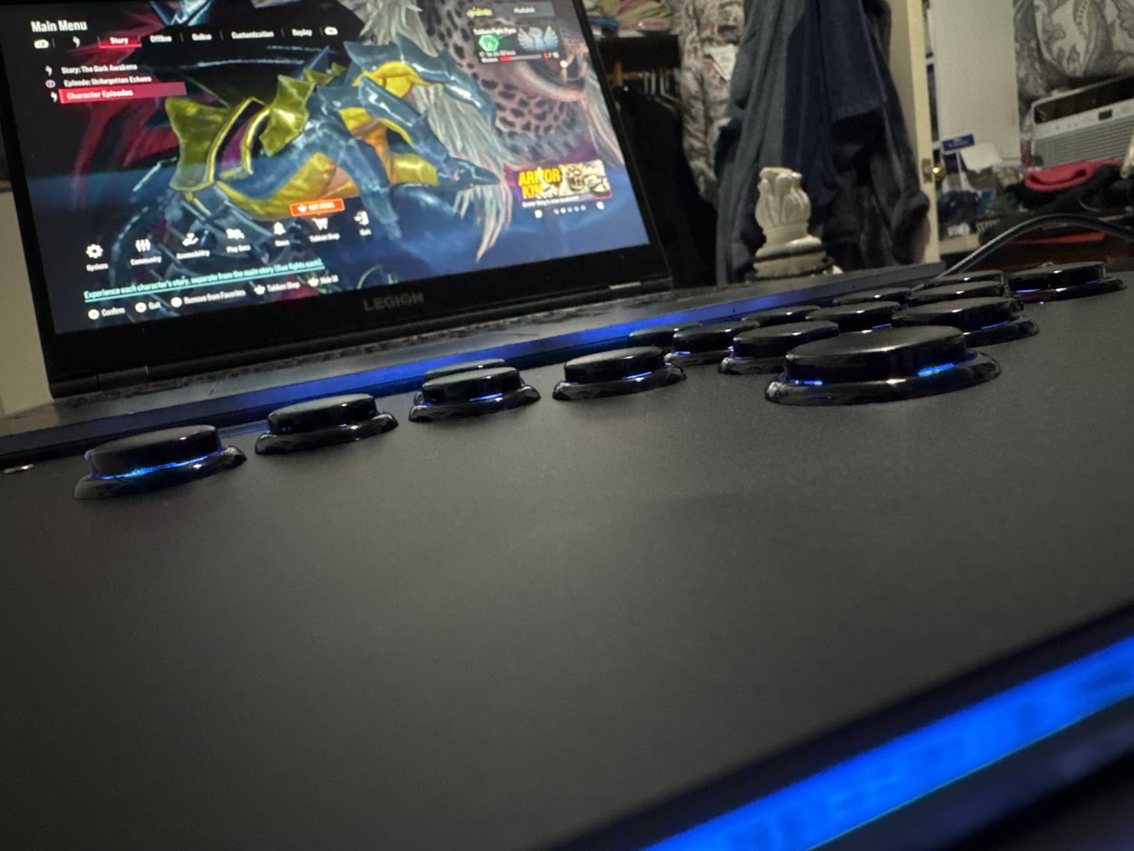 Sehawei Haute42 Arcade Stick R16 All-Button Arcade Controller 16Keys for PC/Ps3/Ps4/Switch/Steam,Fight Stick for Fighting Games with Custom RGB & Turbo Functions & Hot Swap Black customer photo 2