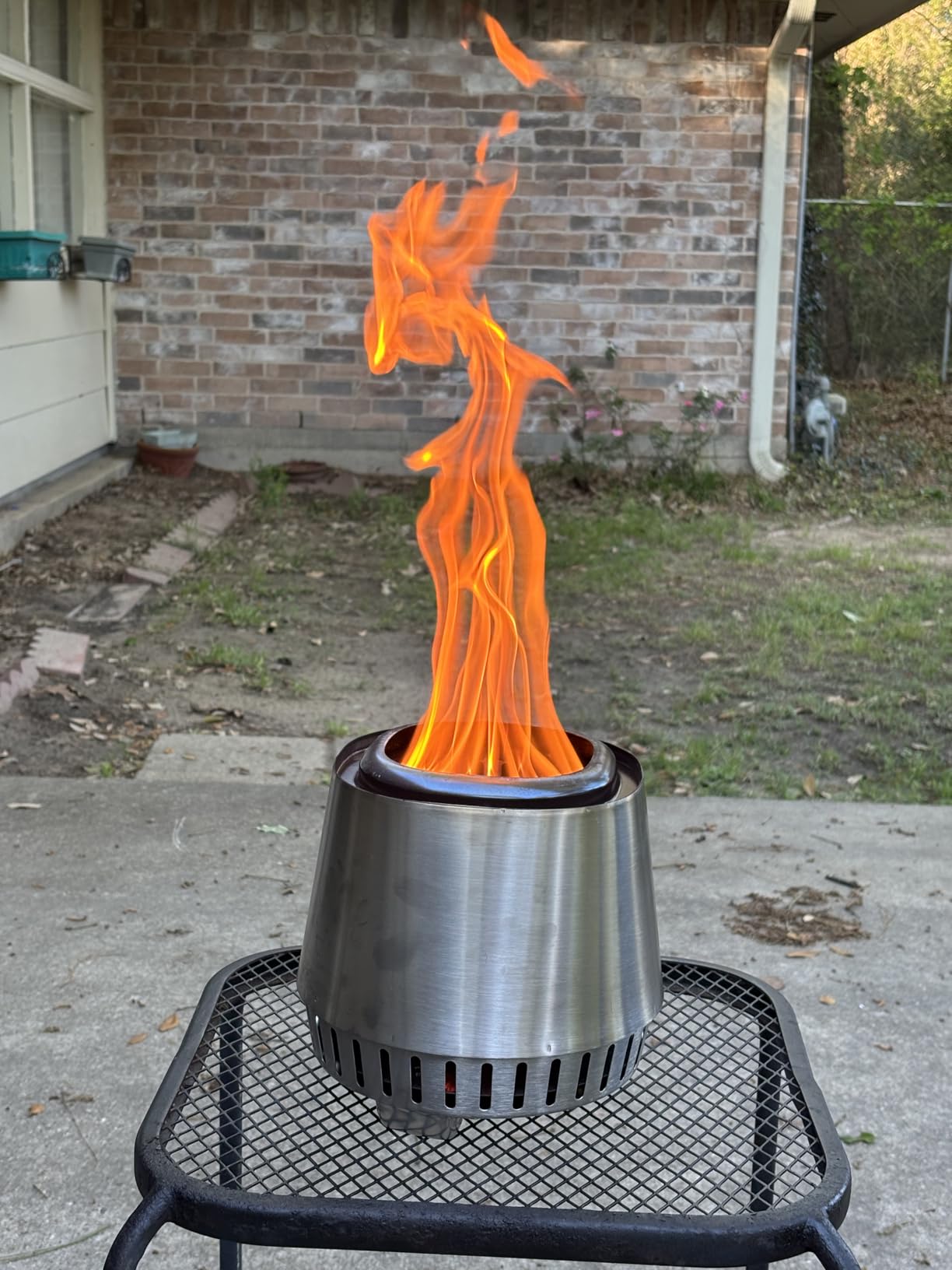 East Oak Fuoco Smokeless Fire Pit 21'' for Patio and Outdoor, Stainless Steel Firepit Wood Burning Fireplace with Carrying Bag customer photo 1
