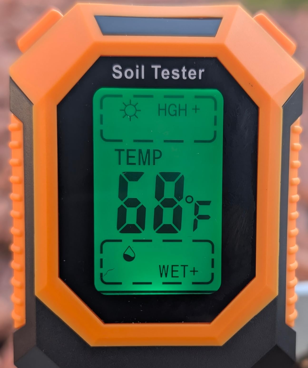 4-in-1 Soil Moisture Meter Digital PH Meter/Soil Moisture/Plant Temperature/Sunlight Intensity, Backlight LCD Display, Soil Test Meter for Garden, Lawn, Plant Care, Farm and Indoor Outdoor Plants customer photo 2