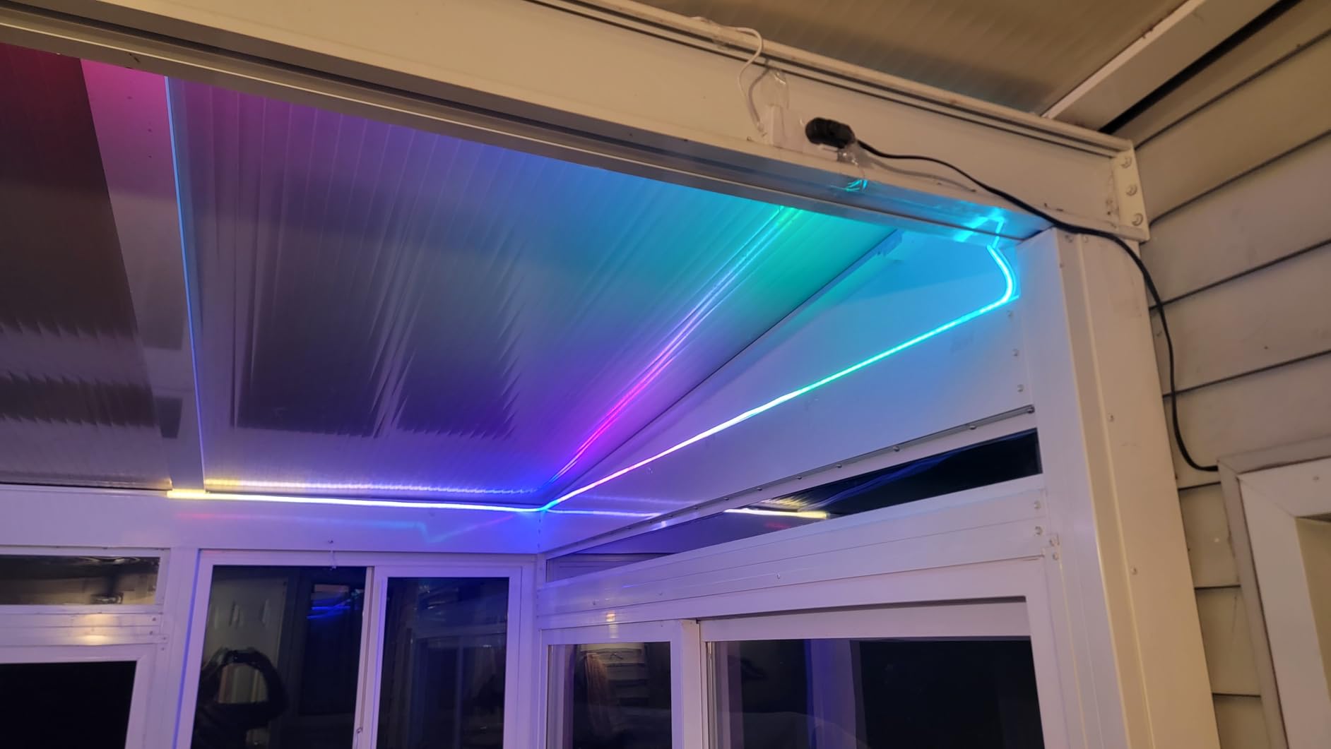 WiZ Connected Neon Smart Flex Strip, 32.8 ft (Two 16.4ft Flex LED Strips), 16 Million Colors, Shades of White, RGBIC Lighting, Connects to Wi-Fi, Voice/App Control customer photo 2
