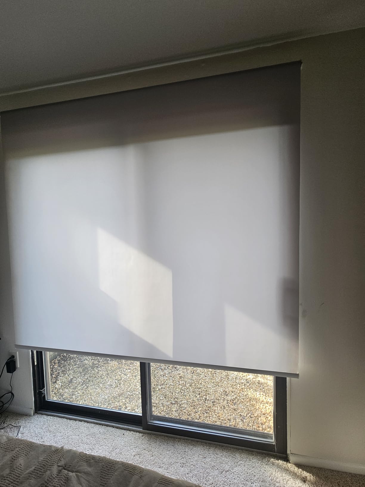 HeyBlinds Motorized Blinds with Remote, Smart Roller Shades with App & Voice Control, Work with Alexa Google HomeKit, Light Filtering Custom Shades for Living Room Office (Summer Haze-Opaline LF) customer photo 1