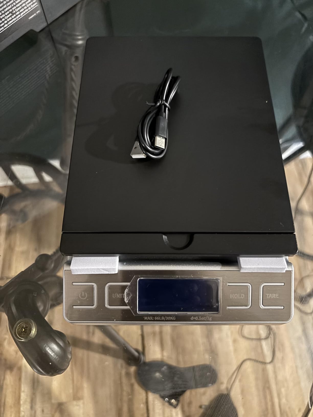 TIPRE Digital Shipping Postal Scale, Mail Scale with Envelope Flip Holder, 66lb/0.1oz Postage Scale for Package, Small Business, Post Office, Hold&Tare Function, Battery&Type-C Charging Cable - Silver customer photo 1