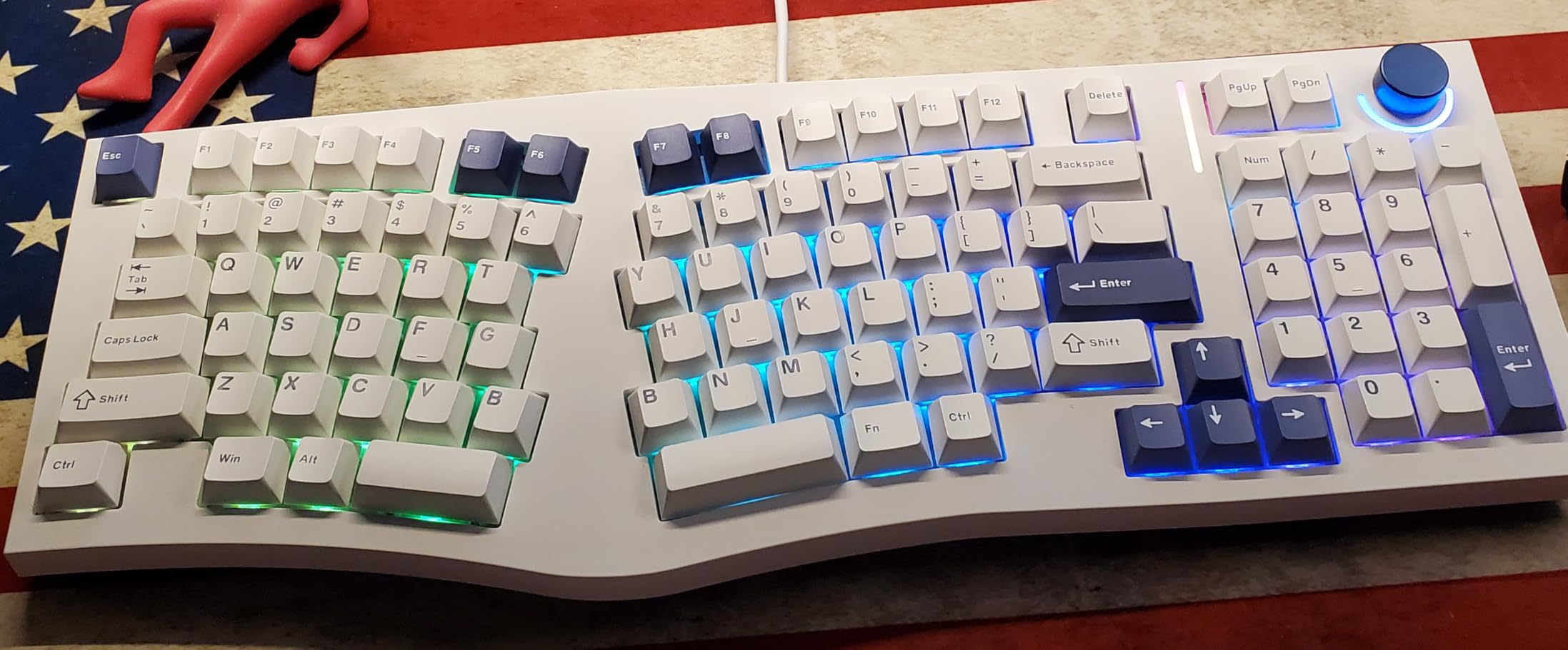 MechLands Feker Alice98 Ergonomic 98 Keys Custom Mechanical Keyboard, VIA Programmable, USB-C Wired Gaming Keyboard, Hot Swappable, 5 Layer Paddings, Control Knob, NKRO, RGB for Win/Mac (Black) customer photo 2