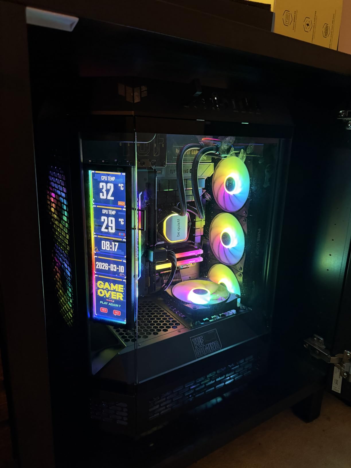 Thermaltake Tower 600 Hydrangea Blue Mid-Tower ATX Case; 3 Tempered Glass Panels; Hidden-Connector Motherboard Support; Rotational PCI-e Slots; CA-1Z1-00MFWN-00; 3 Year Warranty customer photo 1