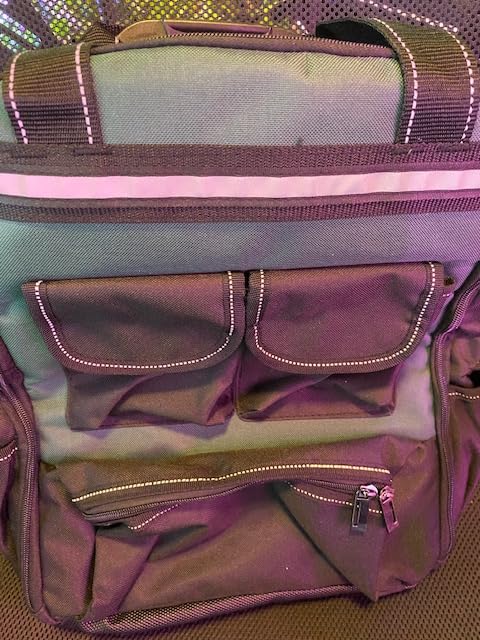 Tool Backpack for Men 18 Inch Heavy Duty Waterproof Multiple Pockets Tool Bag Organizer with Shoulder for Electrician Mechanics HVAC Engineer customer photo 2