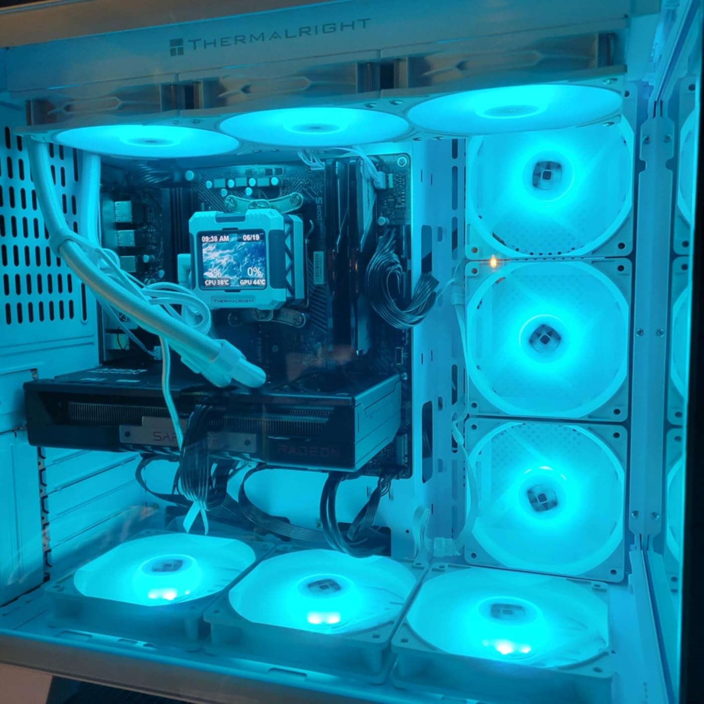 FOIFKIN F600 PC Case - Pre-Installed 7 PWM ARGB Fan, ATX Mid-Tower Gaming PC Case, 270° Panoramic Glass with Type-C, FOIFKIN (Black, F600) customer photo 2