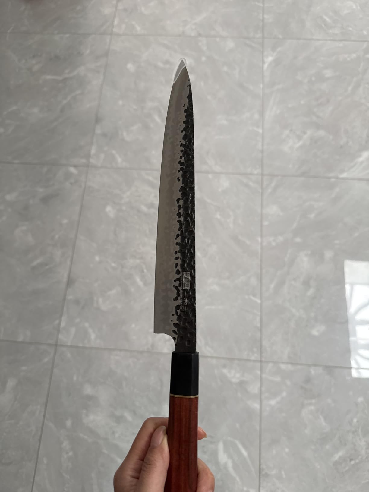 HOSHANHO Sushi Knife Japanese Sashimi Knives 10 Inch, Hand Forged High Carbon Steel Yanagiba Knife, Kitchen Chef Knives for Cutting Sushi & Sashimi, Fish Filleting customer photo 2