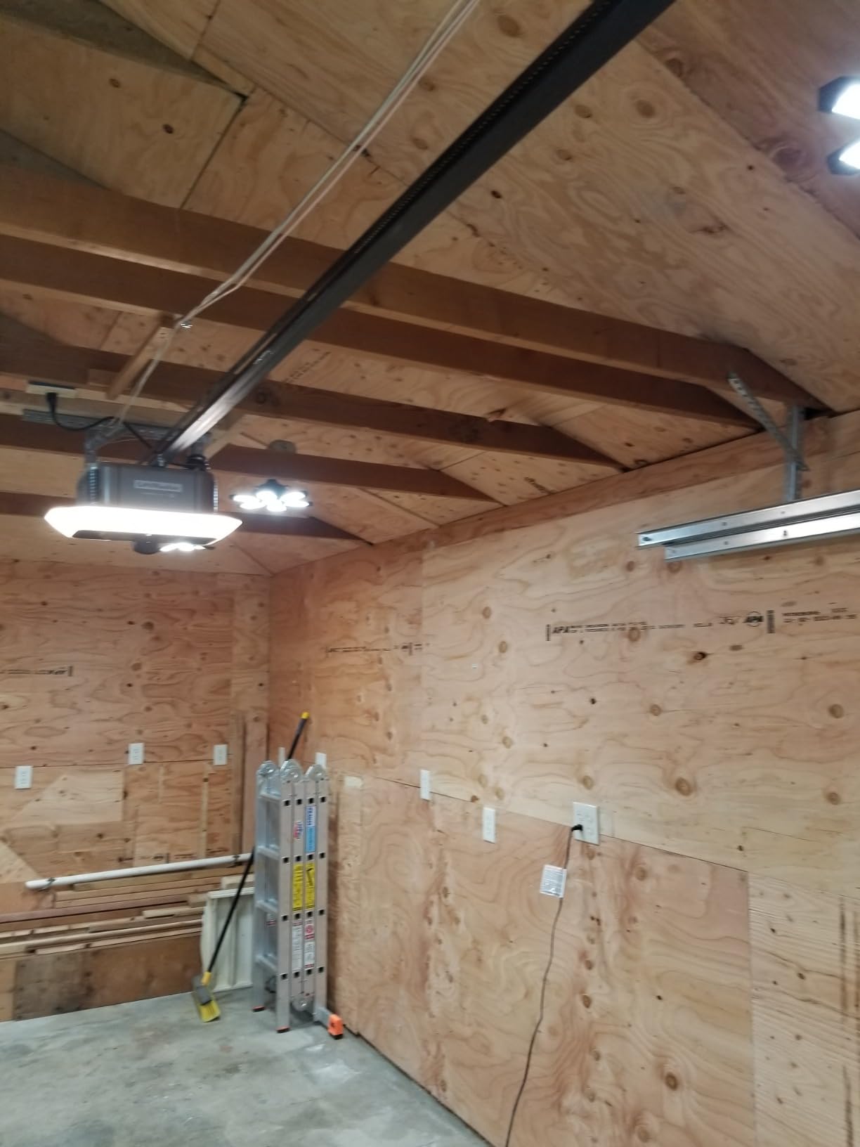 TANBABY 2 Pack LED Garage Lights, 260W Deformable Garage Light Bulb, Total 52000LM 6500K Daylight, 8+1 Adjustable Panels, E26/E27 Screw-in Ceiling Light for Basement customer photo 2