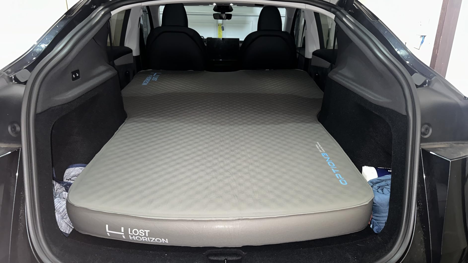 Lost Horizon Camping Air Mattress with Foam for Tesla, Self Inflating Sleeping Pad with Air Pump, 4.5