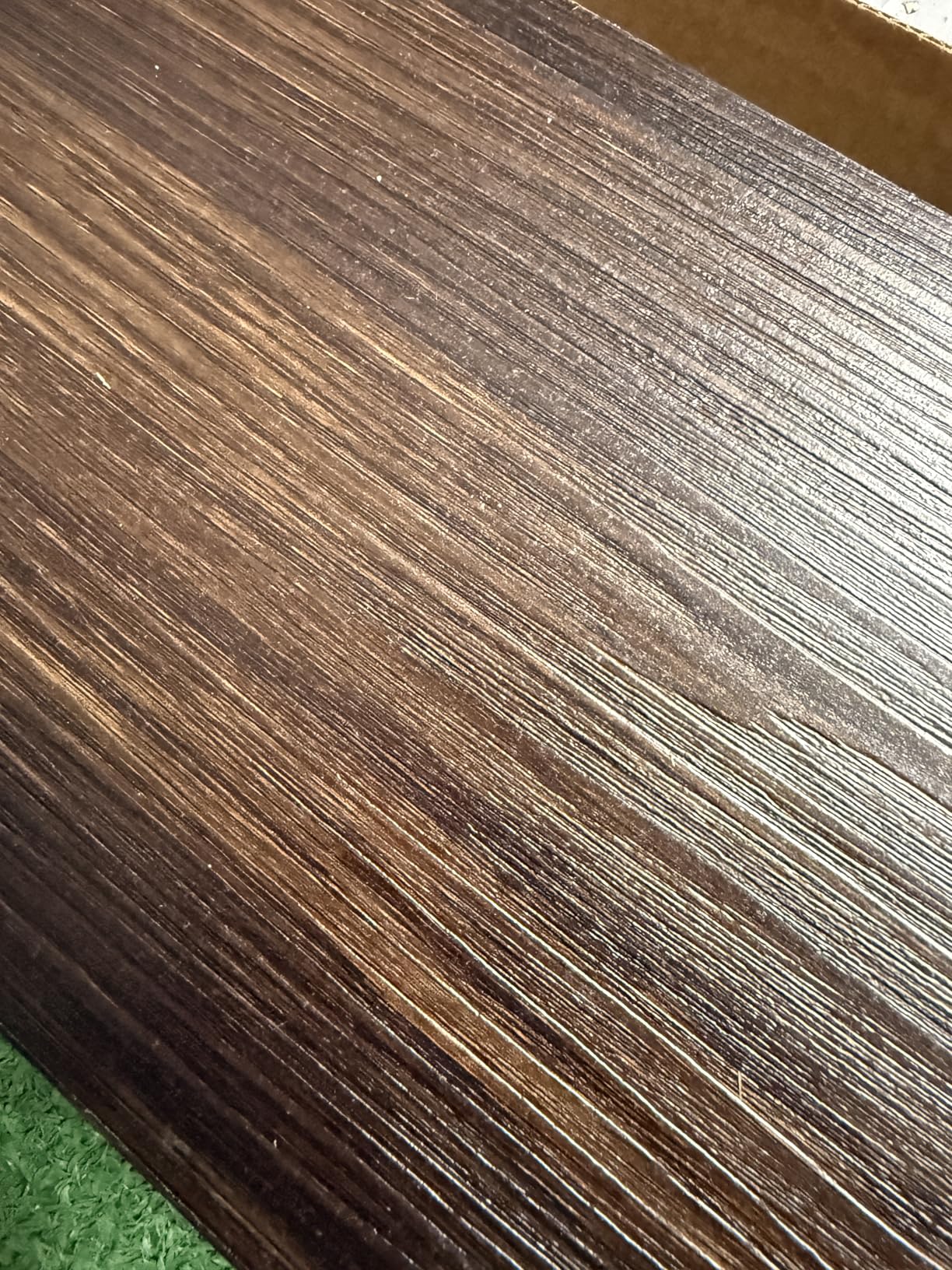 Peel and Stick Vinyl Flooring 36 Pack 54 Sq.Ft, Waterproof Vinyl Flooring Peel and Stick for Office, Living Room, Bathroom, Kitchen - Unique Design, Easy to Install Floor, Brown customer photo 2