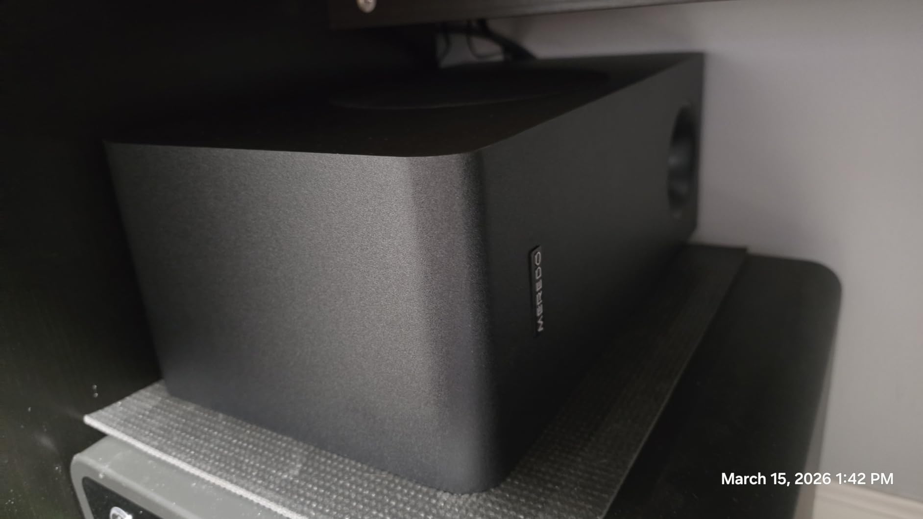 MEREDO Sound Bar for Smart TV 160W 3.1CH PC Gaming Soundbar with Subwoofer RGB Lighting Audio Sync Surround Sound System BT 5.3/HD-ARC/Optical/AUX/USB for Desktop Tablets Consoles Home Cinema customer photo 2