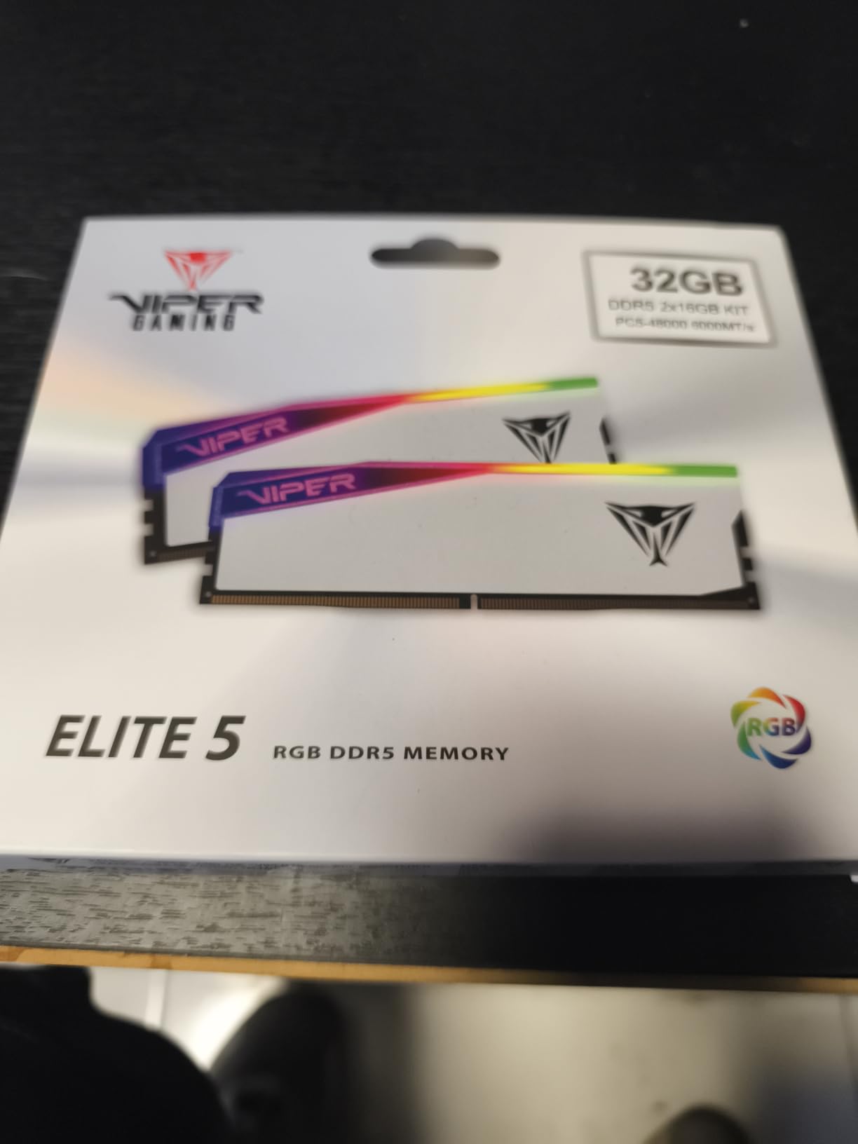 Patriot Memory Viper Elite 5 RGB DDR5 RAM 32GB (2X16GB) 6000MT/s CL30 UDIMM Desktop Gaming Memory customer photo 2