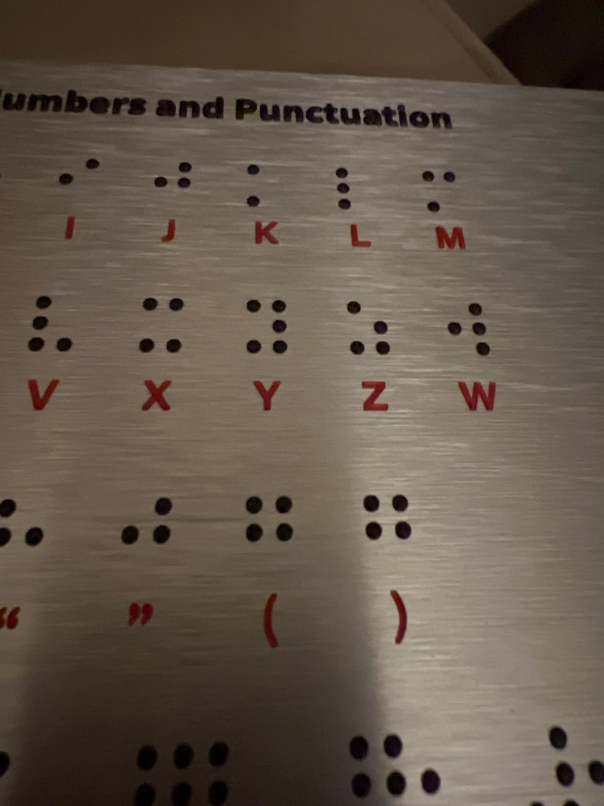 Braille Alphabet & Words Board with Sturdy Raised Dots, Braille Learning Tool customer photo 1