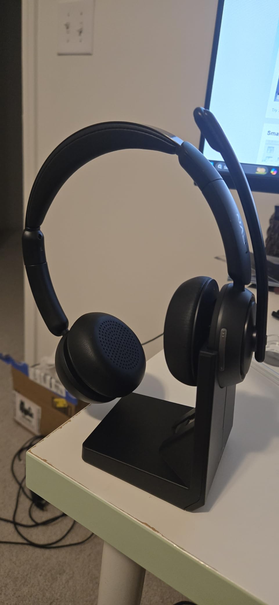 Wireless Headset with Mic for Work, Bluetooth Headset with Microphone (Noise Cancelling & Mute Button), Wireless Headphones with Mic for Work from Home/Office/PC/Call Center/Computer/Laptop/Teams/Zoom customer photo 2