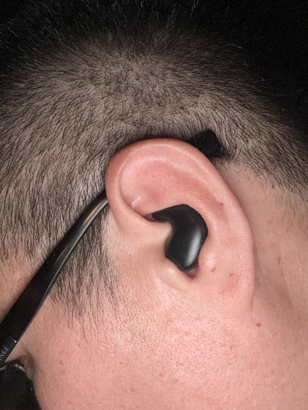 Wireless Sleep Earbuds, Comfortable Invisible Mini Sleeping Headphones for Side Sleepers, Noise Cancelling IPX4 Waterproof Bluetooth 5.3 Earphones for Sleeping Running Workouts (Black) customer photo 2