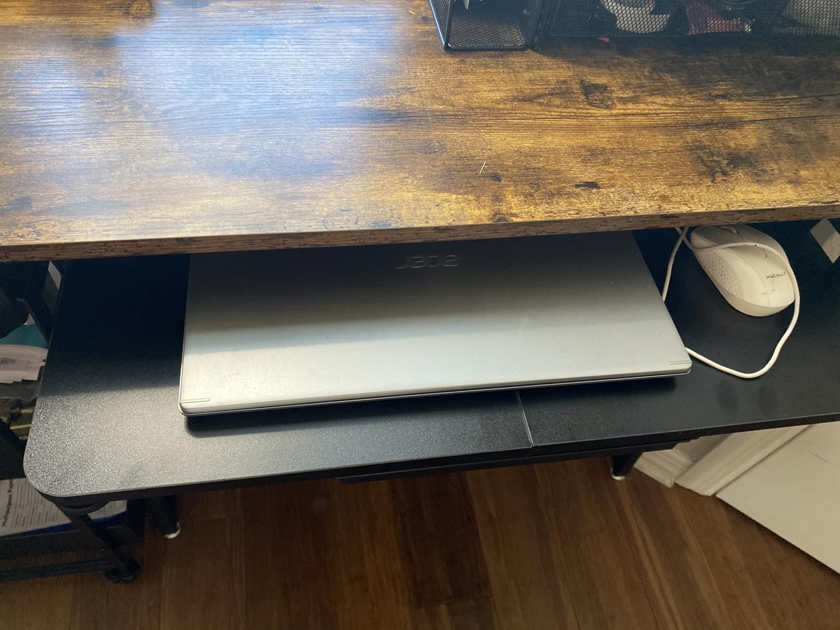 HUANUO Large Under Desk Keyboard Tray with Sturdy C-Clamp Mount, 26 (30.16