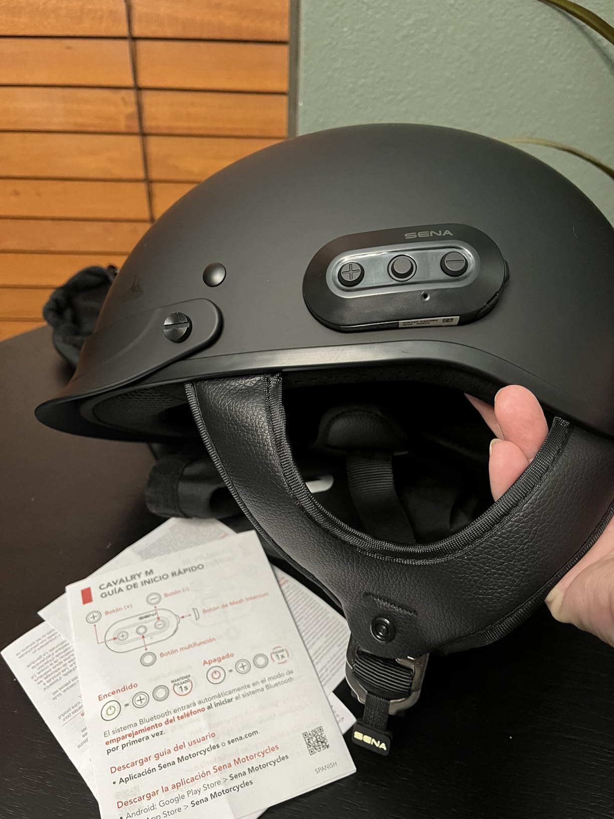 Sena Cavalry 2 Mesh Intercom Enabled Motorcycle Half Helmet with Integrated Communication System customer photo 1