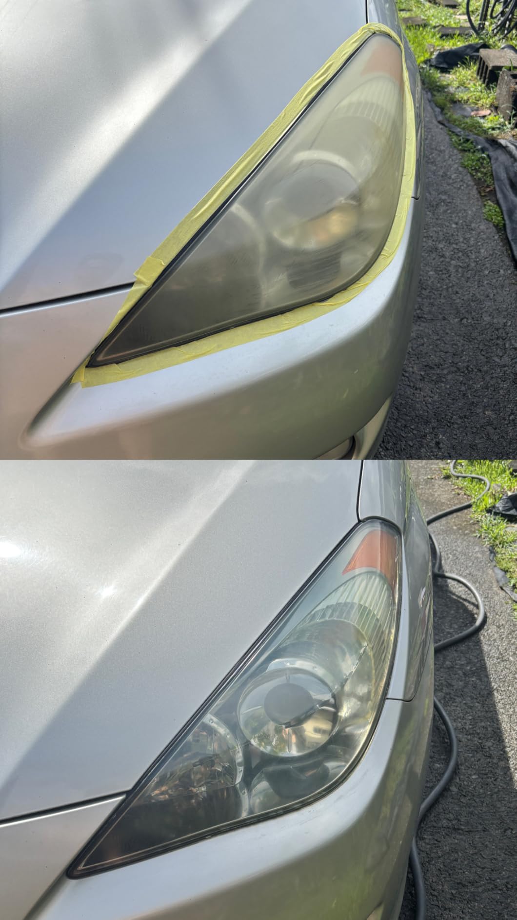 XPERTCHEMY Headlight Restoration Kit-Headlight Cleaner Removing The Heavy-Duty Yellowing, Clouding and Stains, Even Buffs Out Unsightly Hairline Scratches, No Power Tools Needed customer photo 1