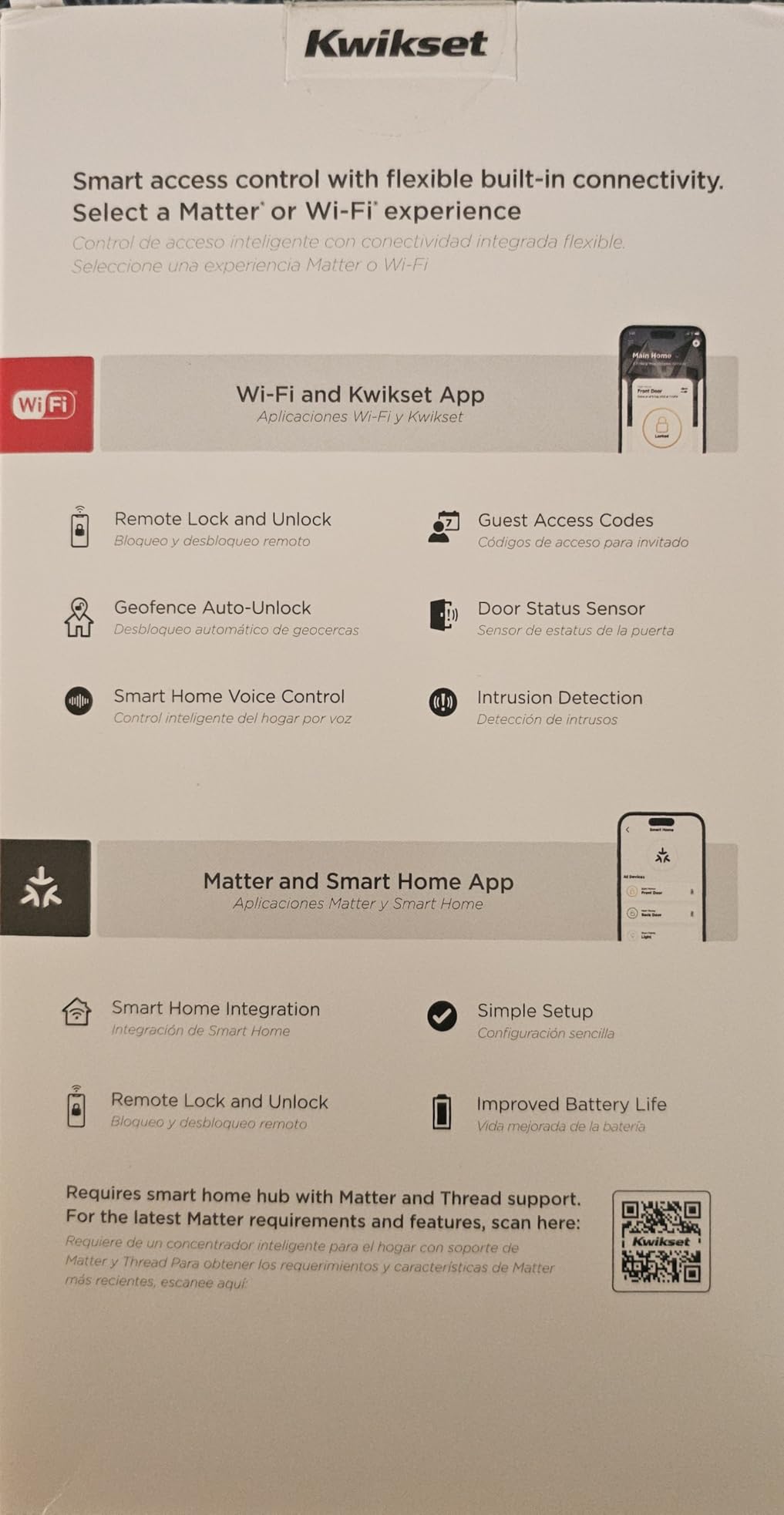 Kwikset Halo Select Smart Lock Keyless Entry Door Lock Wi-Fi and Matter Enabled Deadbolt No Hub Needed, Geofence Auto-Unlock, Grade AAA Certified, Easy Install, Matte Black Lifetime Finish Warranty customer photo 2