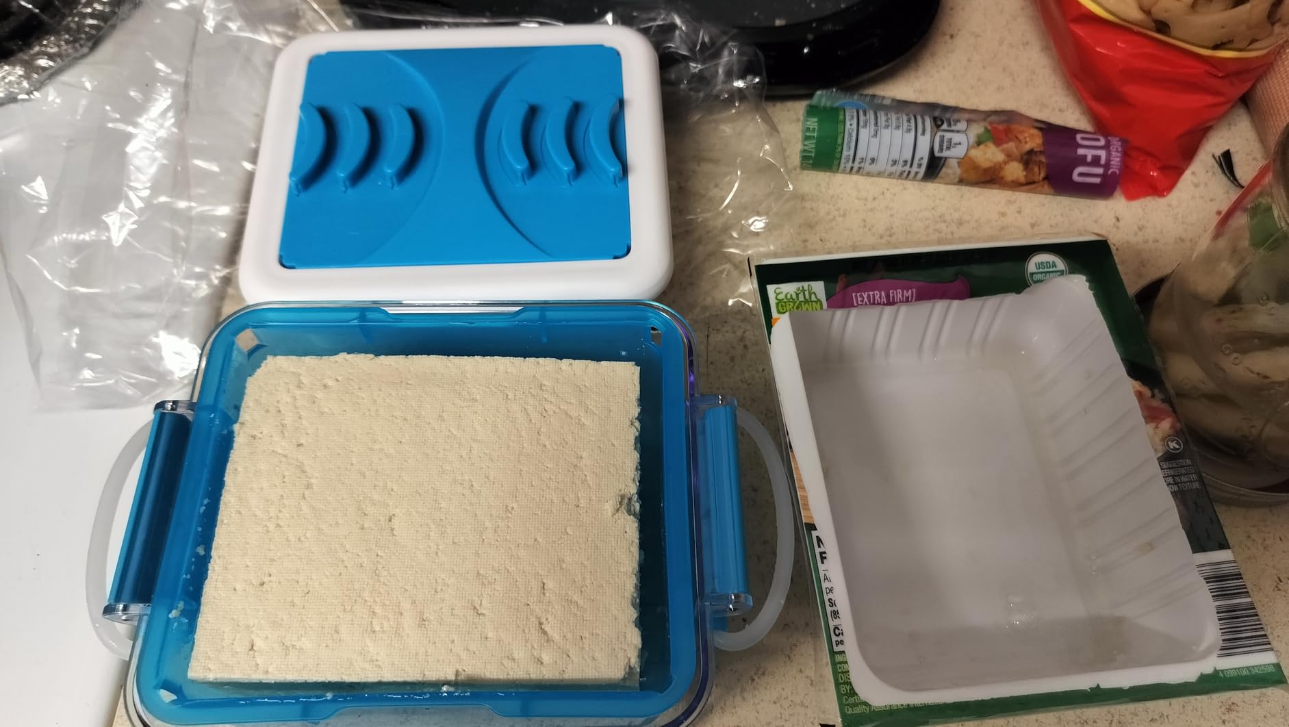 Tofu Press - Tofu Press Dishwasher Safe for Quickly Exacting Water from Organic Silken, Extra Firm Tofu customer photo 2