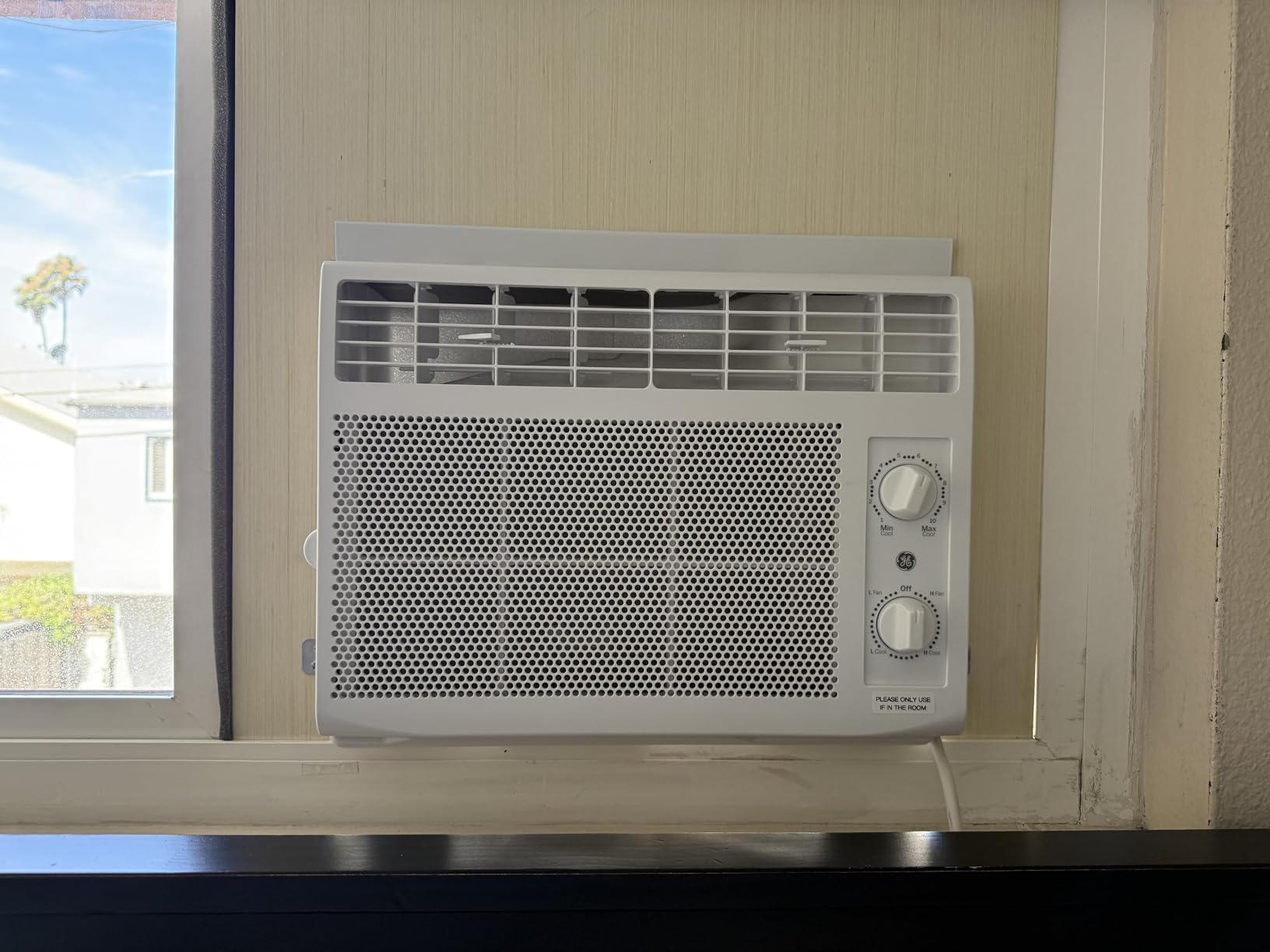 GE Window Air Conditioner Unit, 5,000 BTU for Small Rooms up to 150 sq ft. with Manual Adjustable Fan and Cooling Settings, Perfect for Small Bedroom or Living Room, Easy Install Kit Included, White customer photo 2