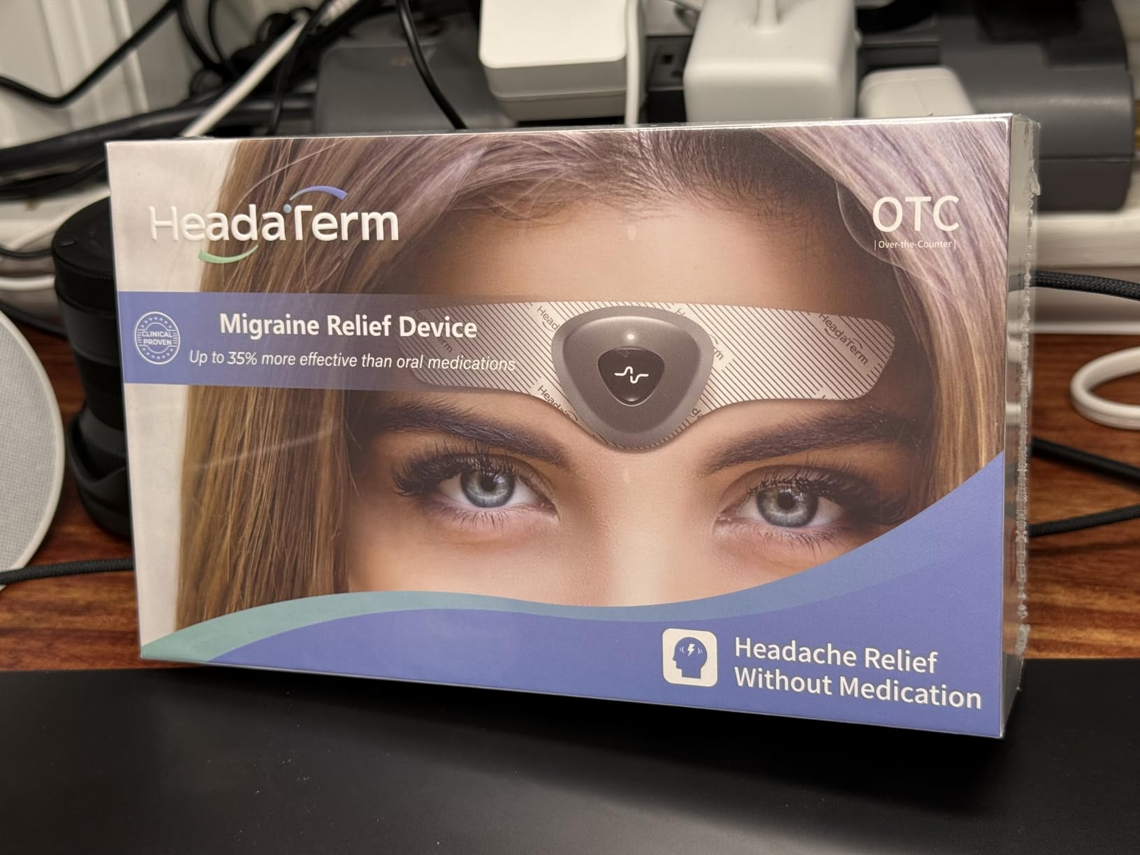 HeadaTerm-2 Migraine Relief Device e-TNS Technology Rechargeable Head Cap Treatment for migraine and Headache, Drug-Free, Clinically Proven, Fast-Acting, No Side Effects (1* HeadaTerm 2 +9*Electrodes) customer photo 1