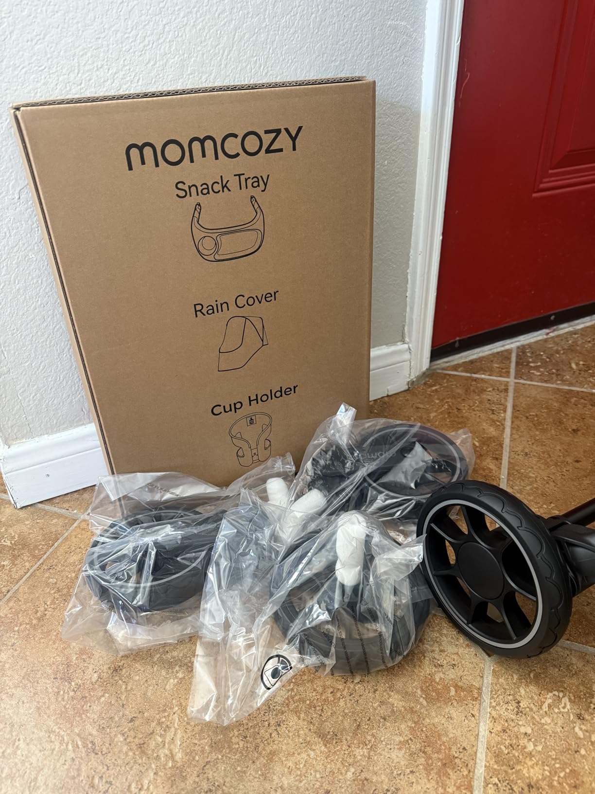 Momcozy ClickGo Lightweight Stroller, Compact Travel Stroller for Airplane with One-Click Fold, Baby Strollers and Toddler Stroller with Large Canopy for Kids from 0 Months, Extendable UPF50+ Canopy customer photo 2