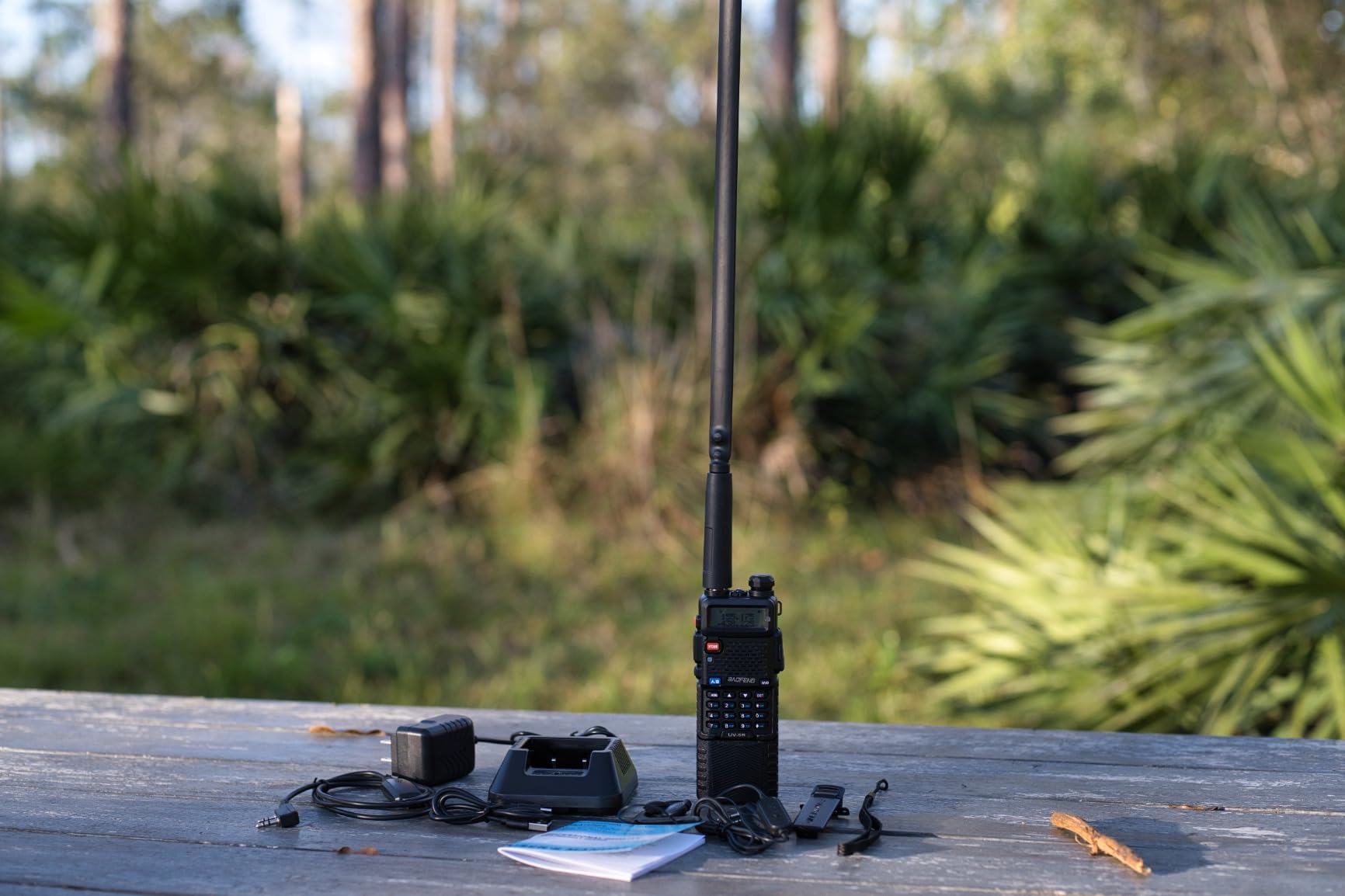 BAOFENG UV-5R Ham Radio Handheld: 8W Ham Radios Long Range UV5R Radio 3800mAh Rechargeable Walkie Talkies Two Way Radio with Programming Cable,Tactical Antenna and Earpiece for Survival Gear, 2 Pack customer photo 2
