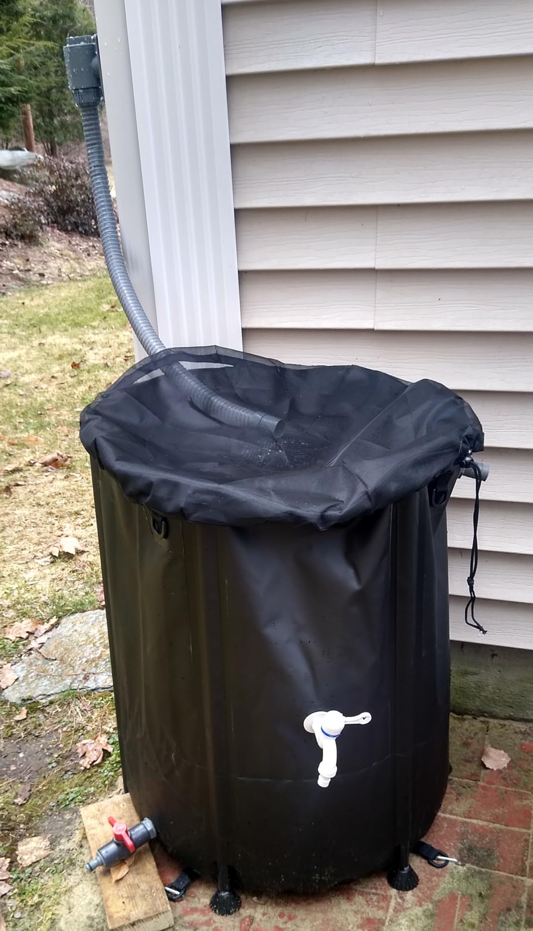 Rain Barrel Diverter Kit, Rainwater Collection System with Adjustable Valve and Hose, Rain Water Diverter for Downspout customer photo 1