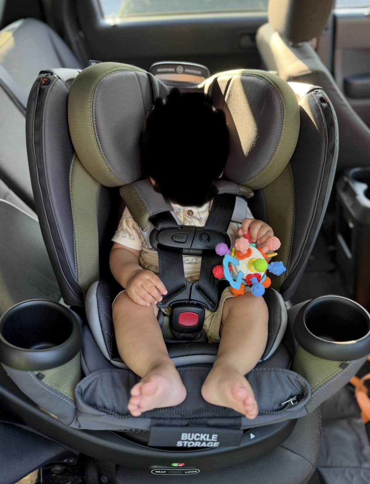 Evenflo Revolve360 Extend Convertible Car Seat with 360 Degree Rotation, Extended Rear-Facing, Forward-Facing, Booster Mode, and Secure Latch Install, Rockland Green customer photo 1