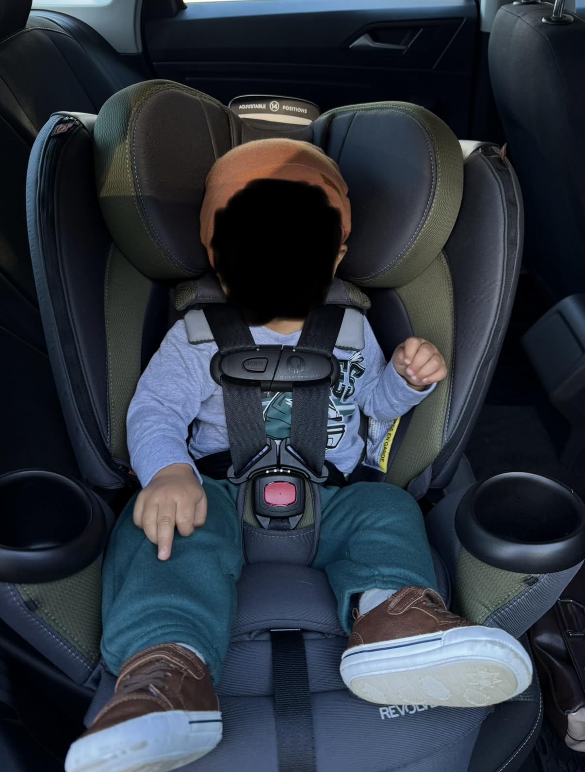 Evenflo Revolve360 Extend Convertible Car Seat with 360 Degree Rotation, Extended Rear-Facing, Forward-Facing, Booster Mode, and Secure Latch Install, Rockland Green customer photo 2